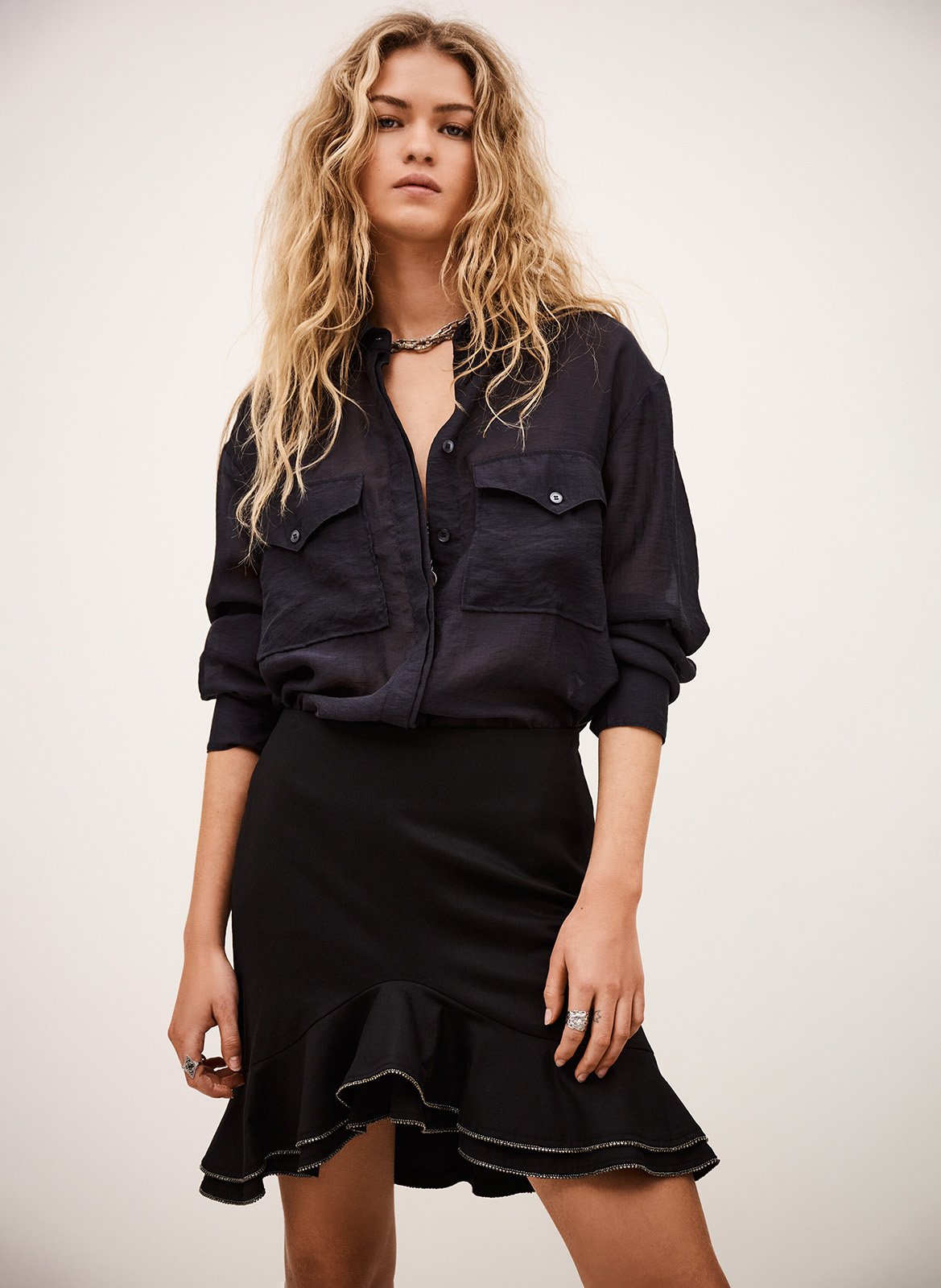 Chemise col classique BA&SH Bleu