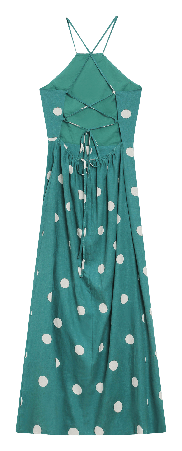 Maxikleid mit Button-down-Kragen GRACE ET MILA Grun