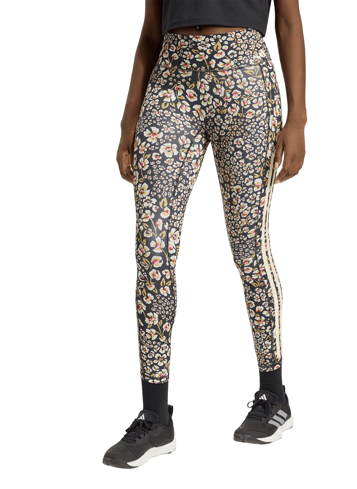 Bloemenprint legging ADIDAS Wit