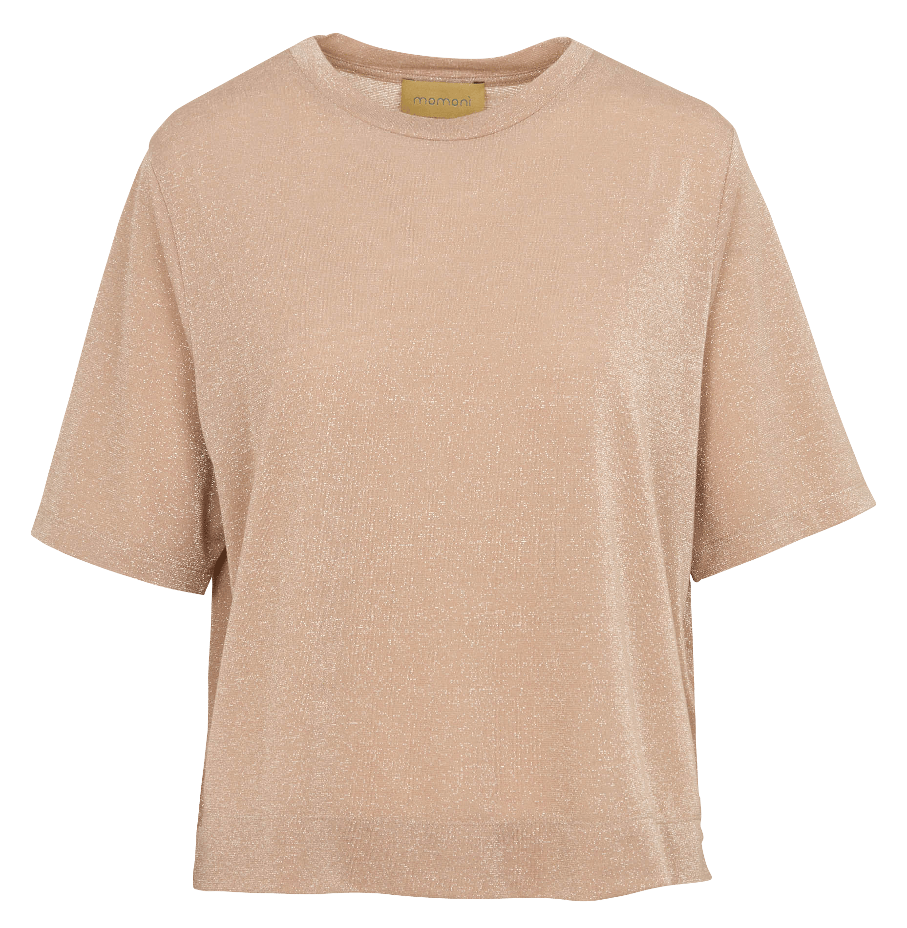 Fließendes gerades T-Shirt mit Pailletten MOMONI