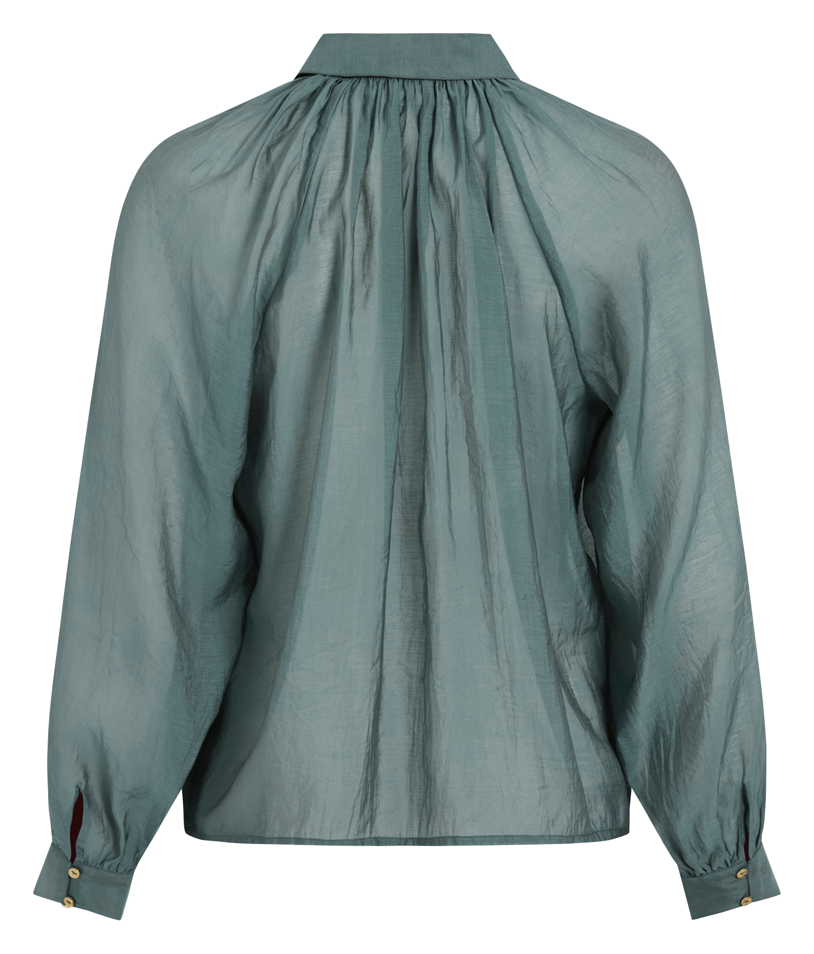 Shirt with Peter Pan collar VILA Green