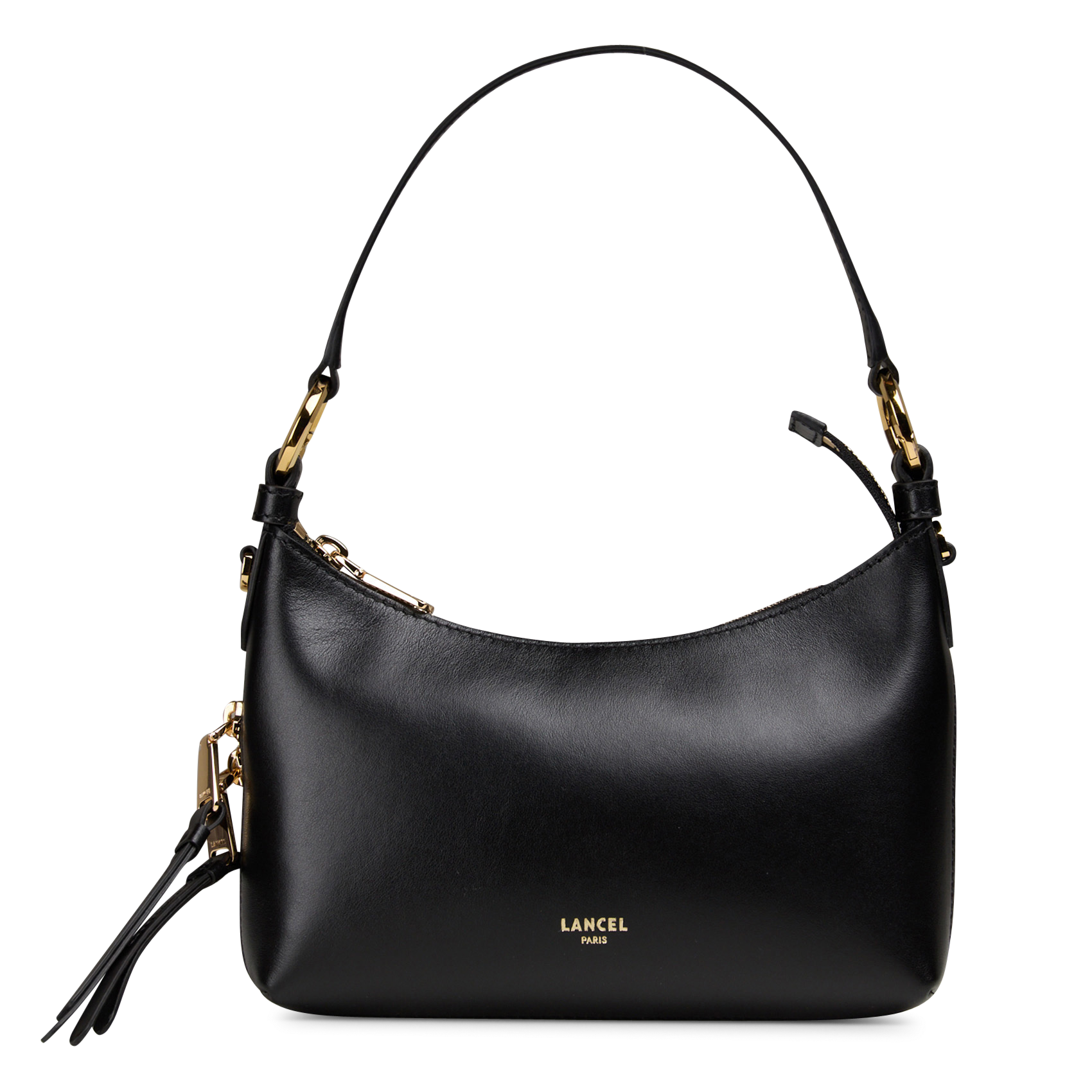 Leather hobo bag LANCEL Black