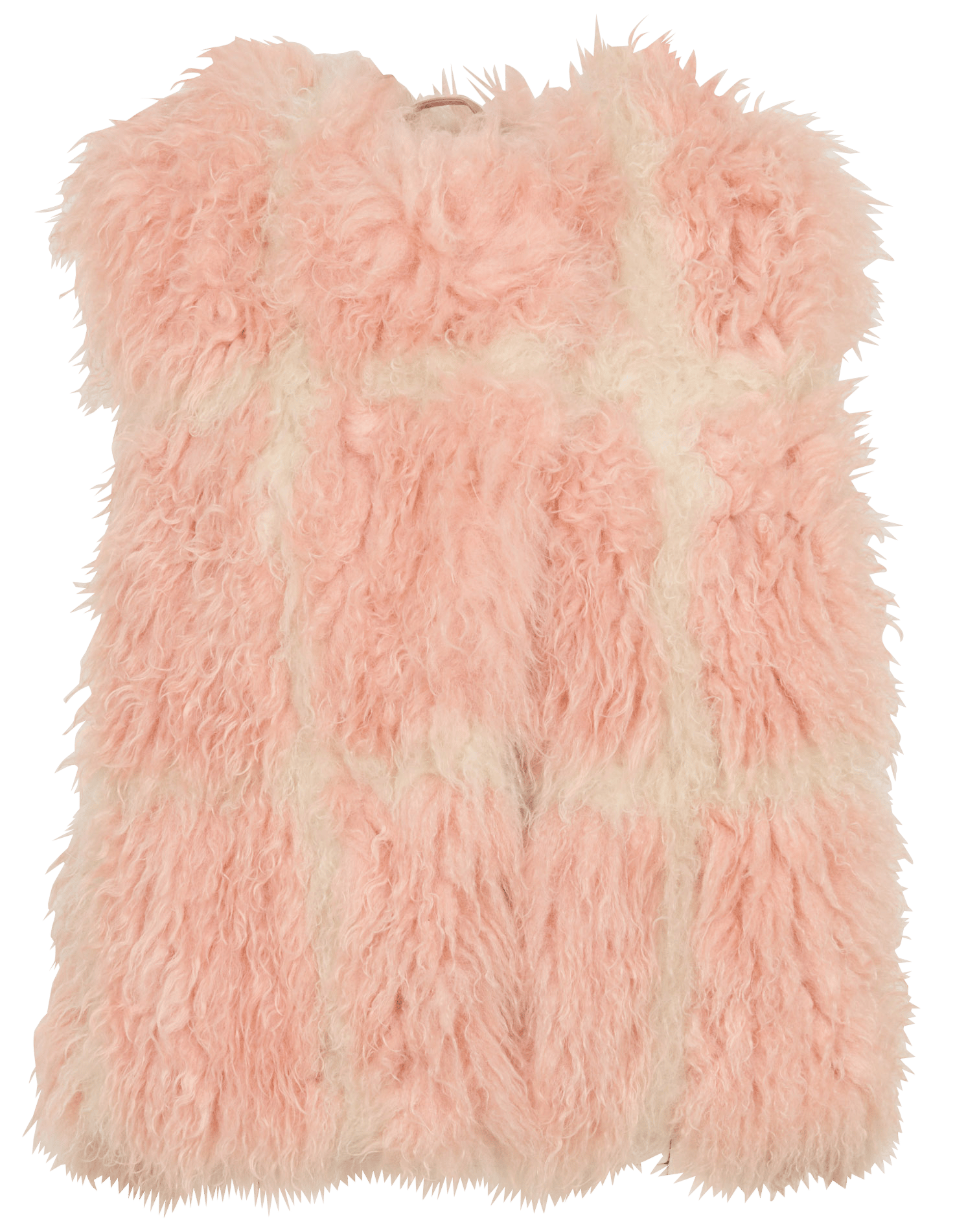 Sleeveless faux fur vest MES DEMOISELLES Pink