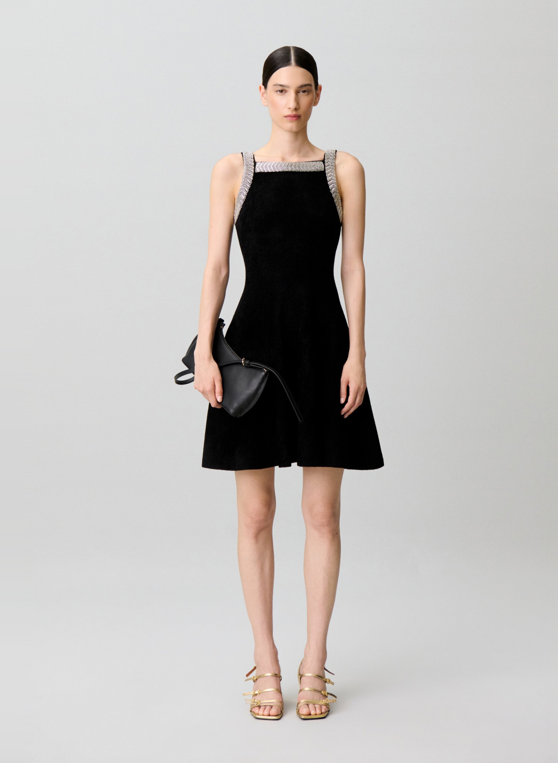 Robe courte évasée CLAUDIE PIERLOT Noir