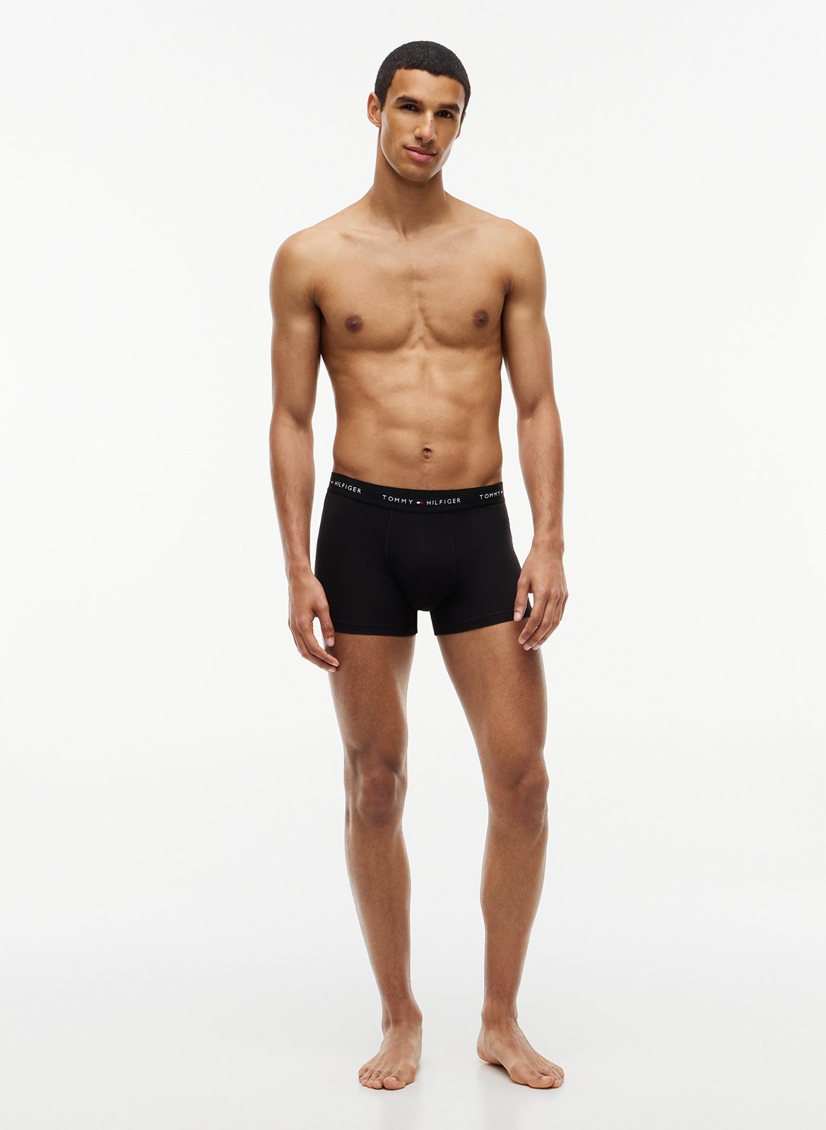 3er-Pack Boxershorts aus Baumwoll-Mix TOMMY HILFIGER Schwarz