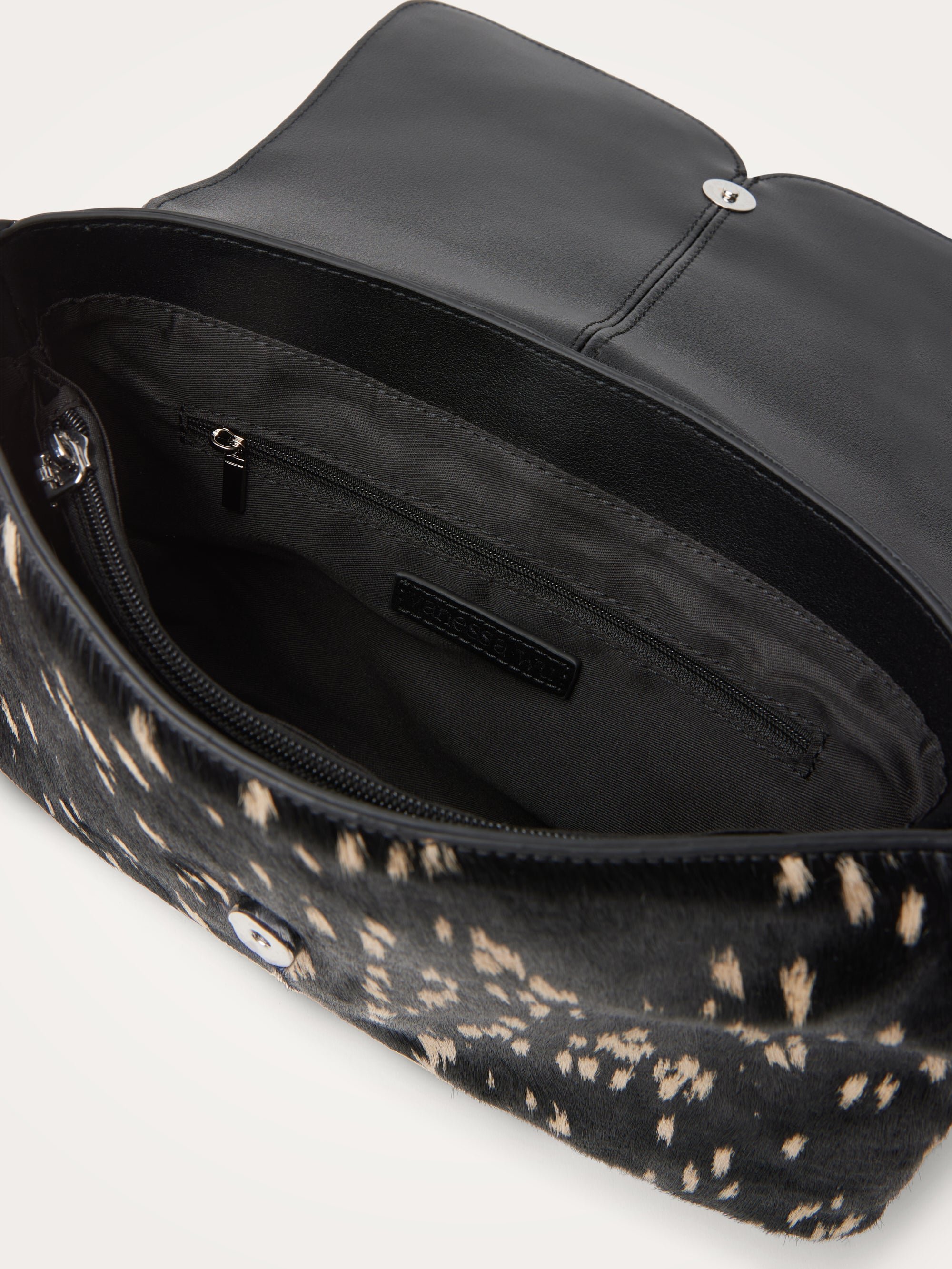 Crossbody bag with flap | Black VANESSA WU Women