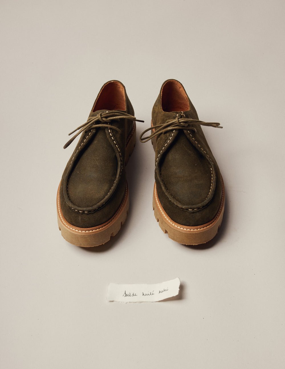 Derby shoes ODAJE Khaki