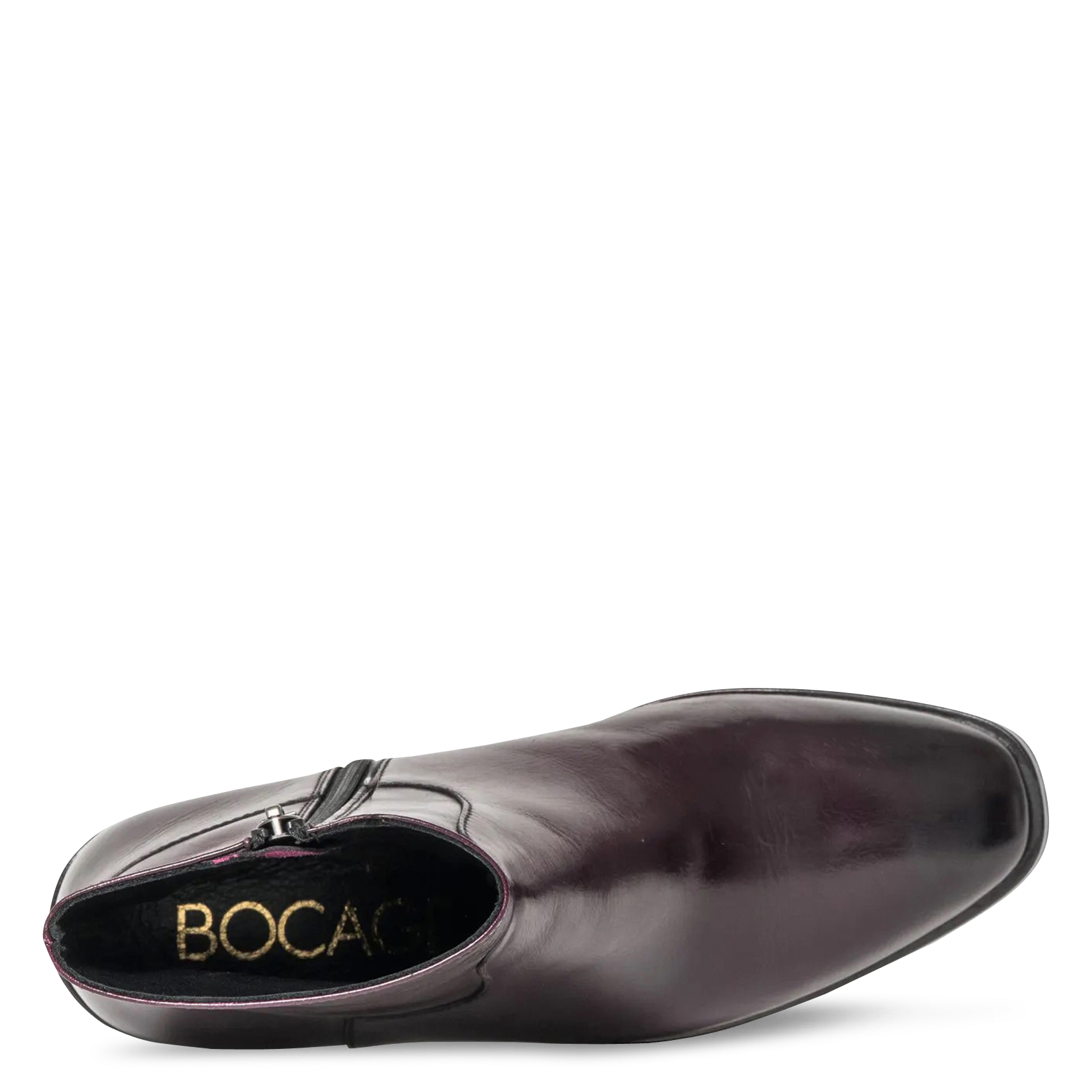 Lederstiefeletten mit runder Spitze BOCAGE Violett