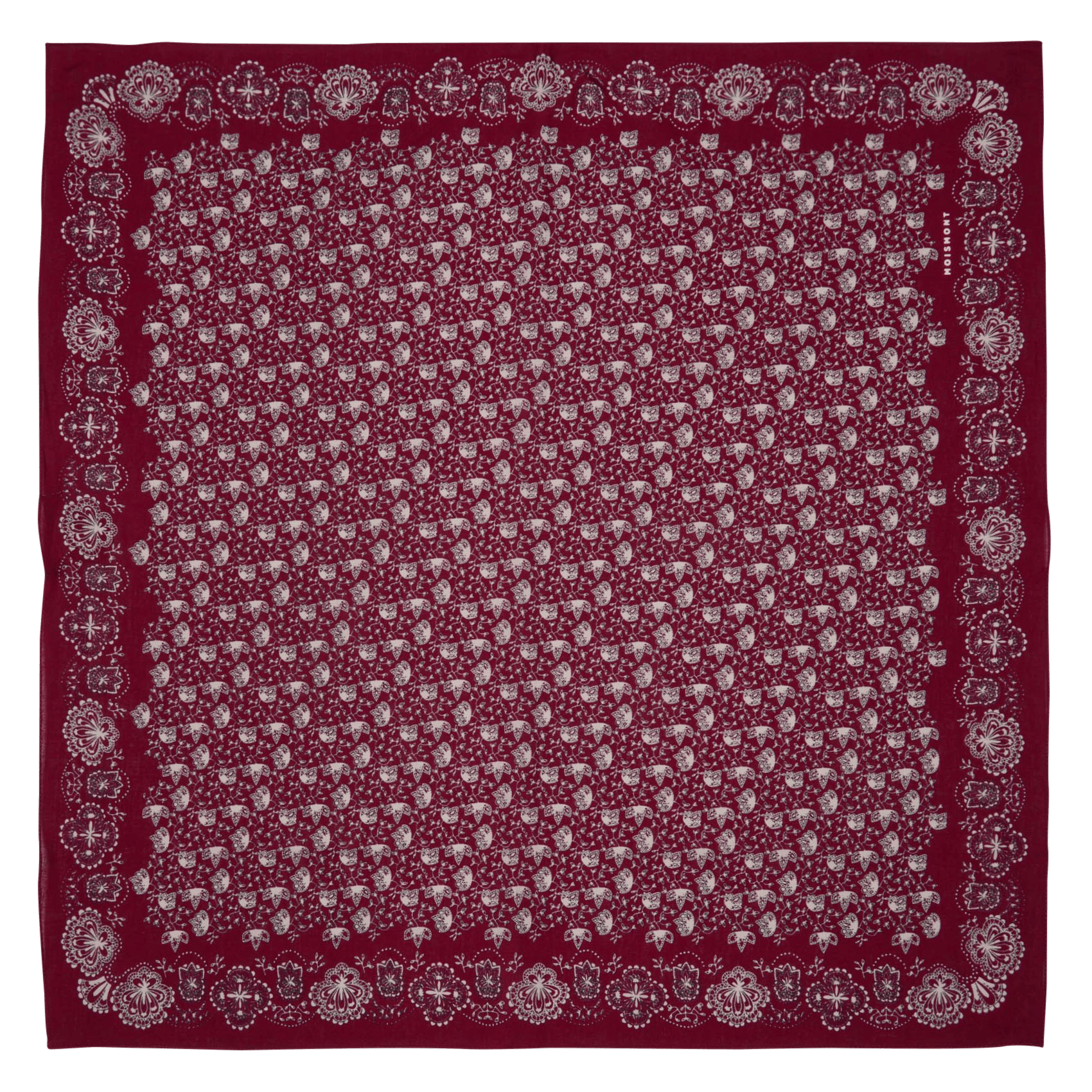 Foulard carré imprimé en coton MOISMONT