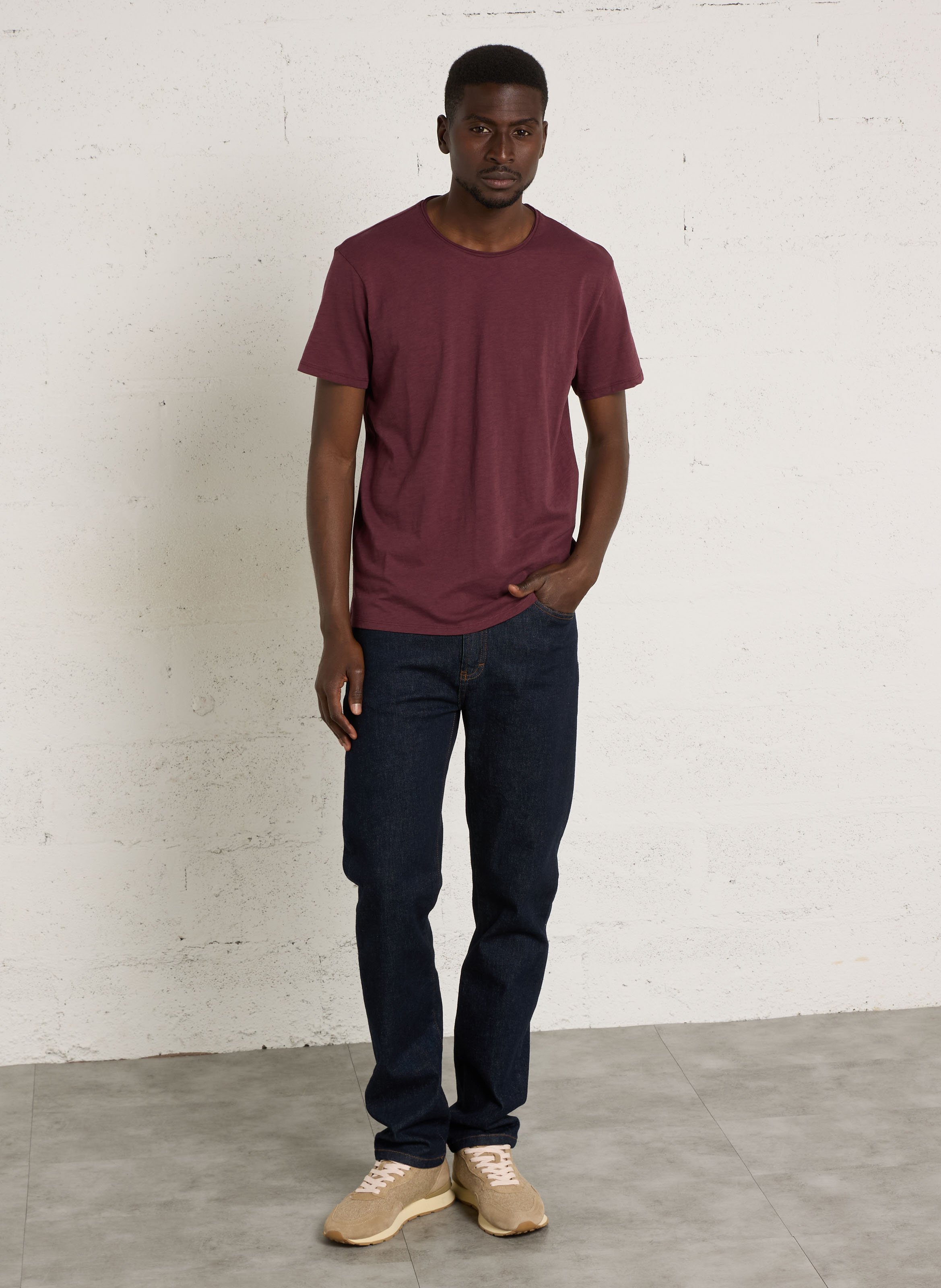 Gerade geschnittene, angepasste Jeans aus Baumwollmischung ARMOR LUX Blau