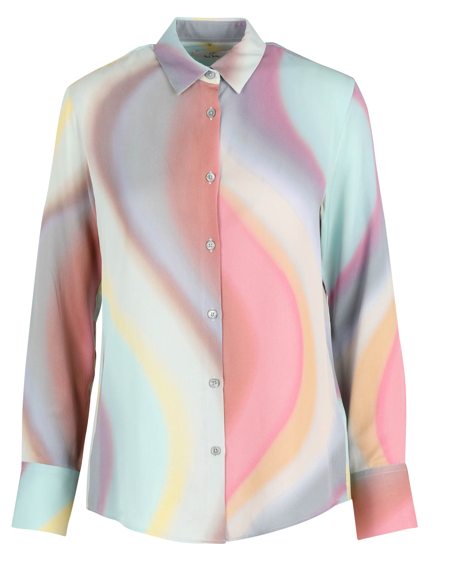 Tie-dye print shirt with classic collar PAUL SMITH Multicolored