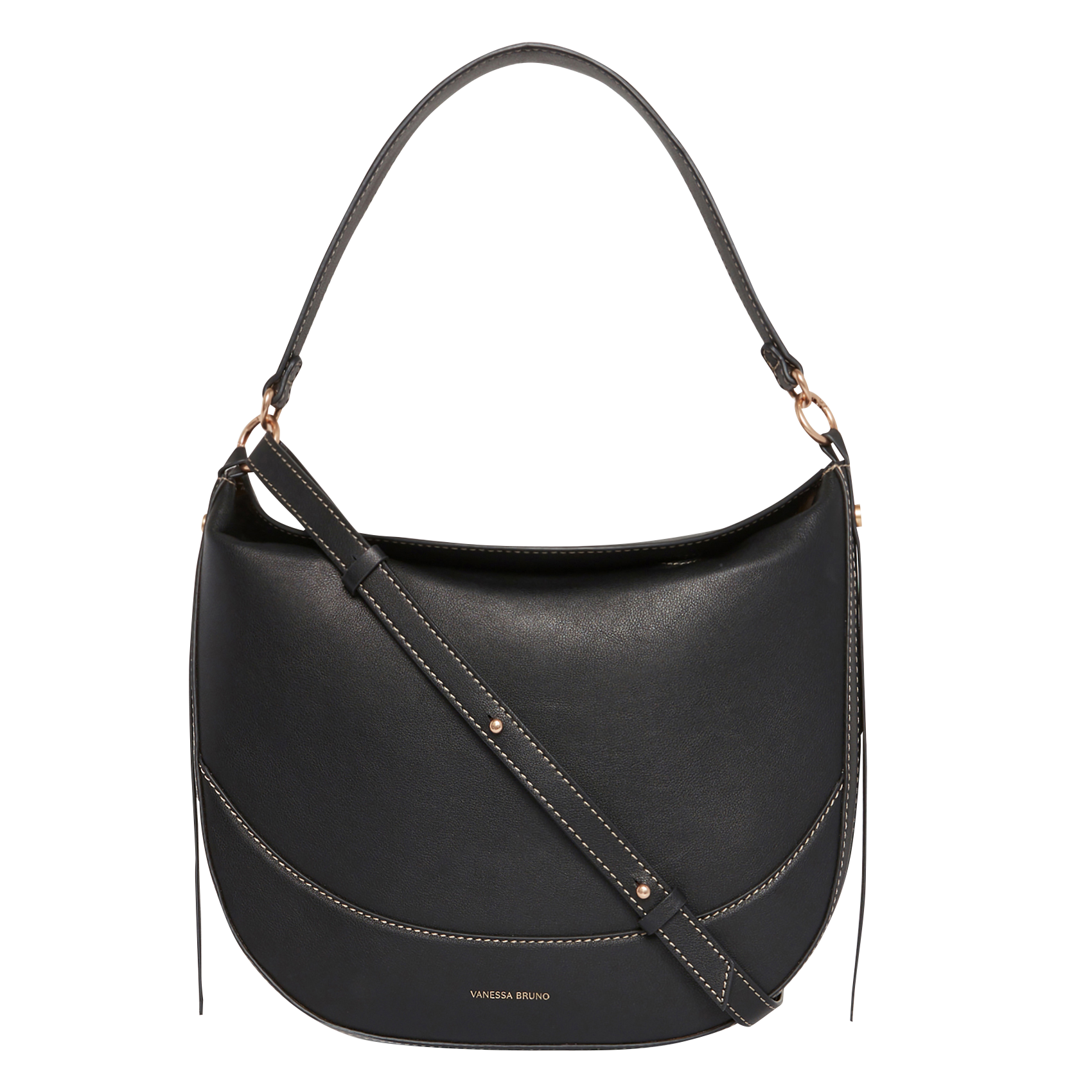 Sac épaule en cuir VANESSA BRUNO Noir