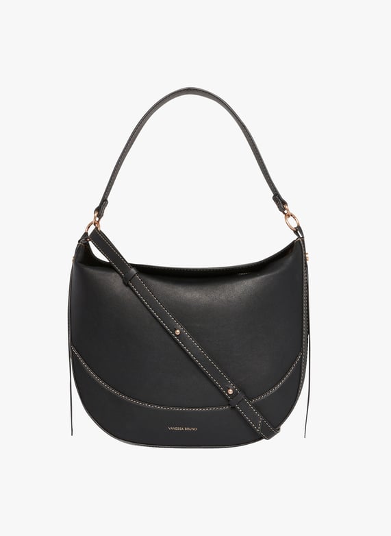 Schultertasche Aus Leder Noir Vanessa Bruno Damen 3HVD85 V40870 999 NOIR Place des Tendances Deutschland
