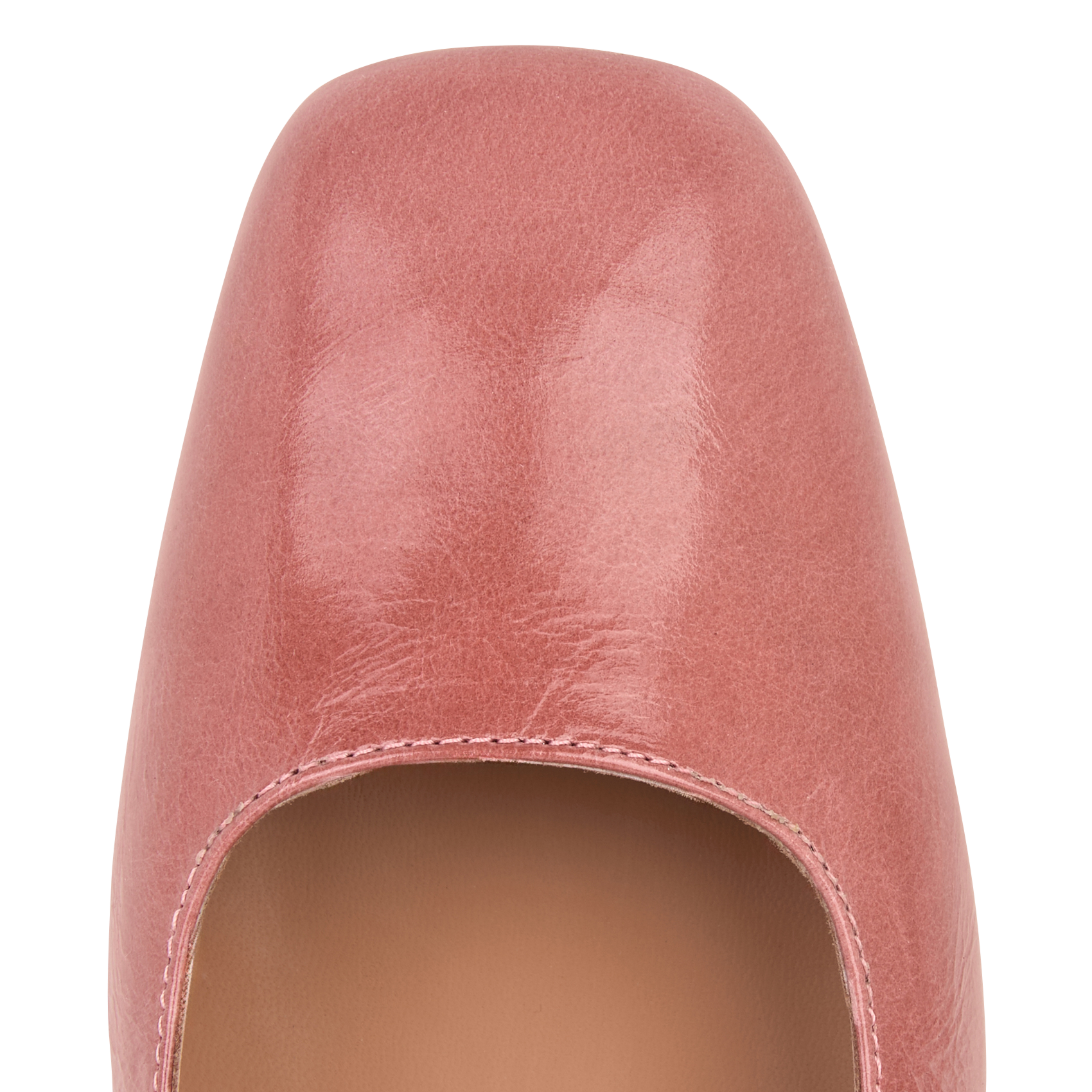 Babies à petit talon en cuir vieilli MELLOW YELLOW Rose