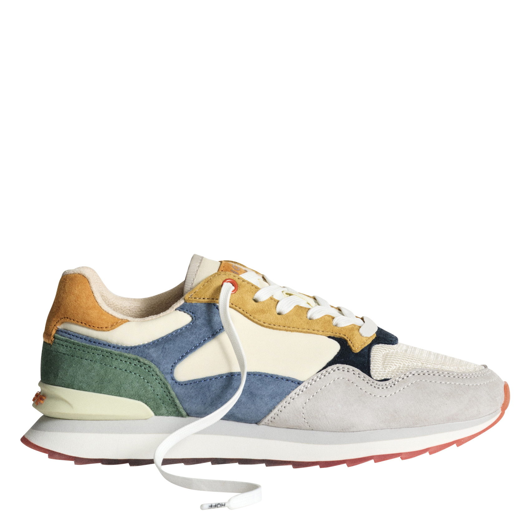 Baskets basses à lacets en cuir mélangé HOFF Bleu