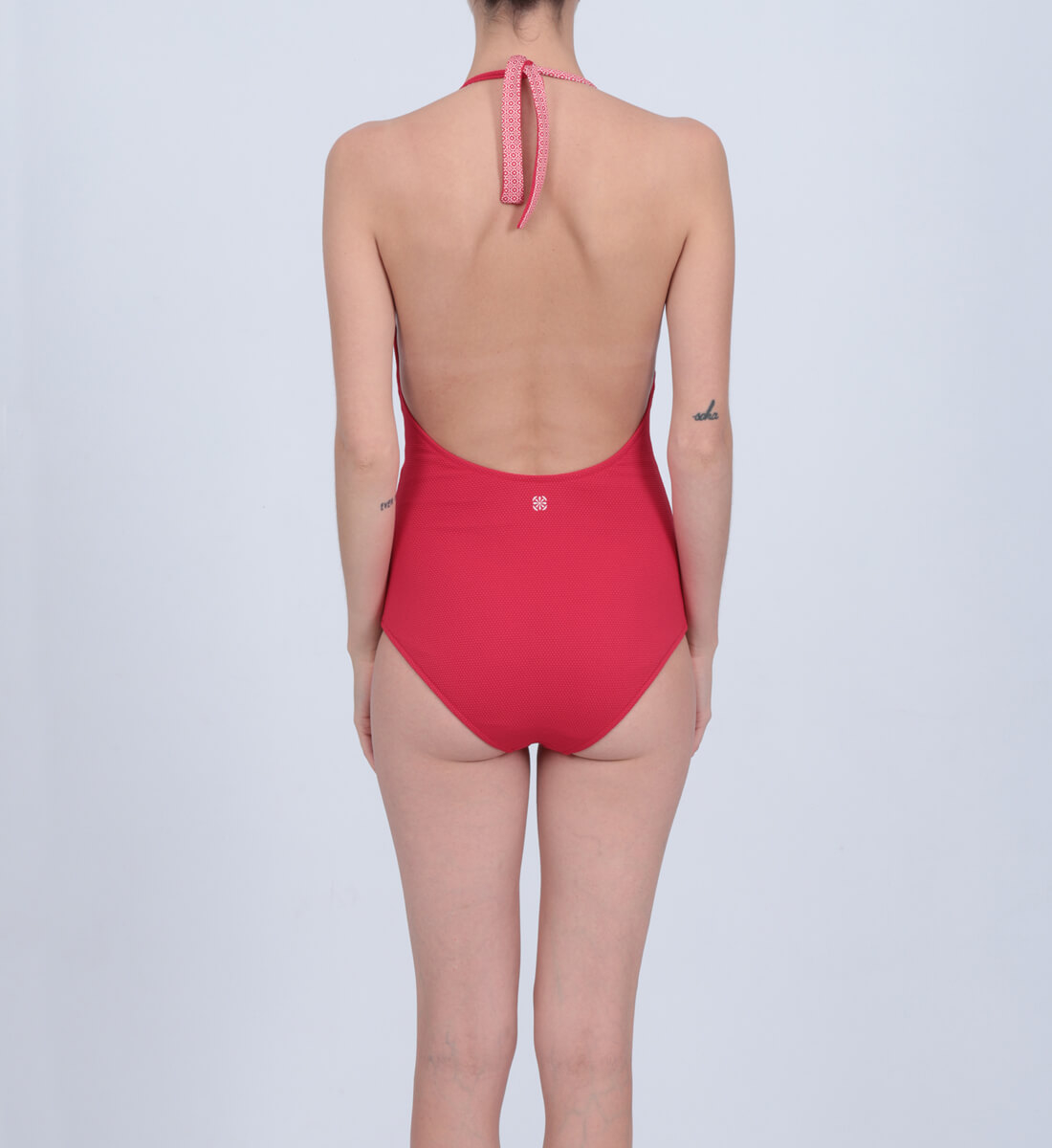 One-piece swimsuit - azulejos GILI'S Red