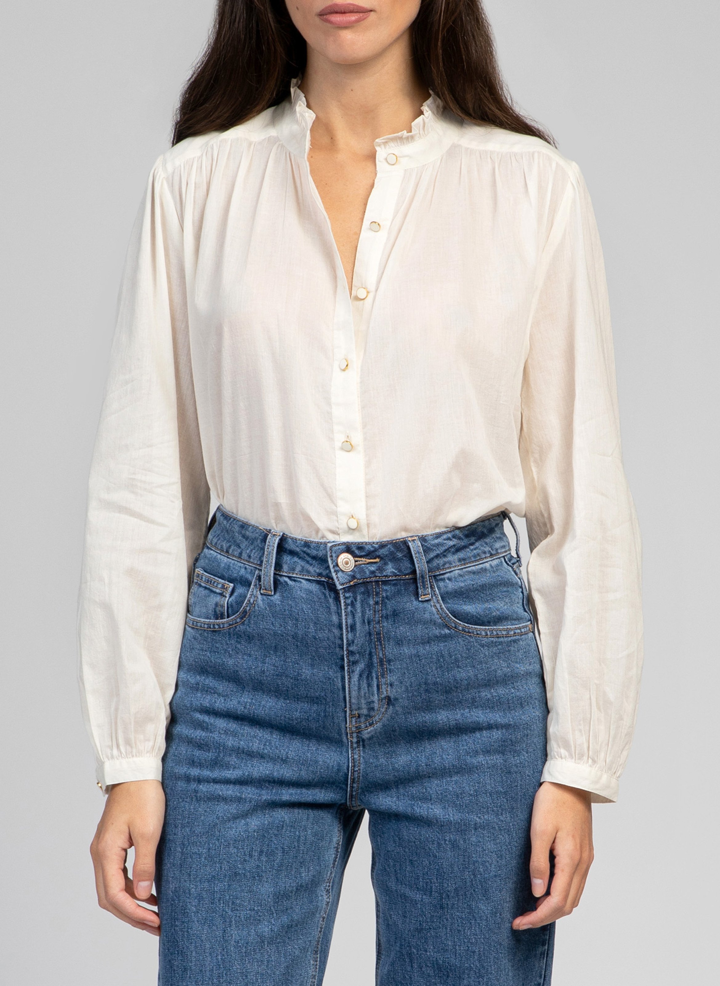 Colonel plain shirt AN'GE