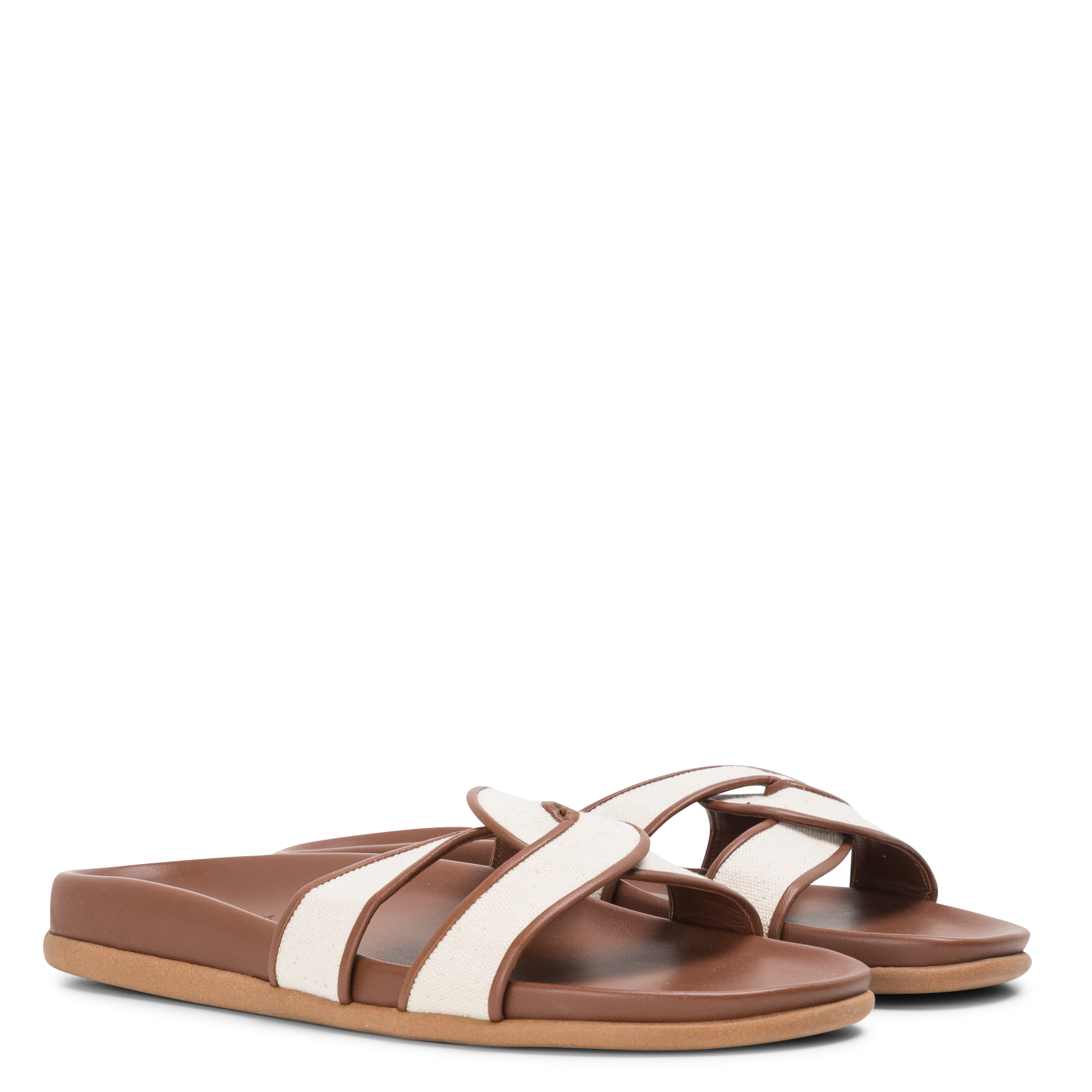Sandales plates en cuir ANCIENT GREEK SANDALS Beige