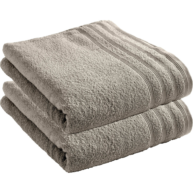 100% combed cotton bath towel COTON PUR Beige