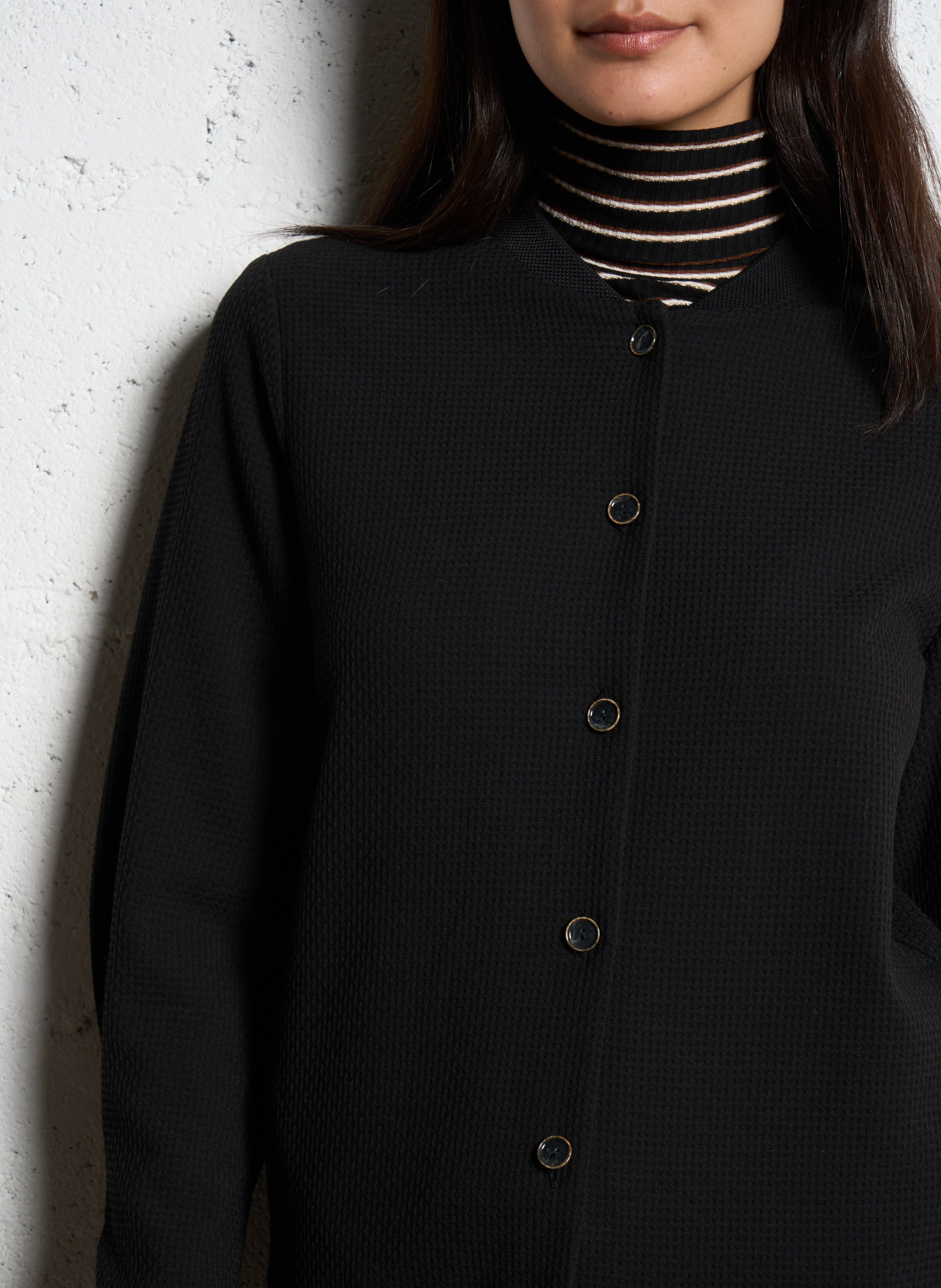 Vest van wol ONE STEP Zwart