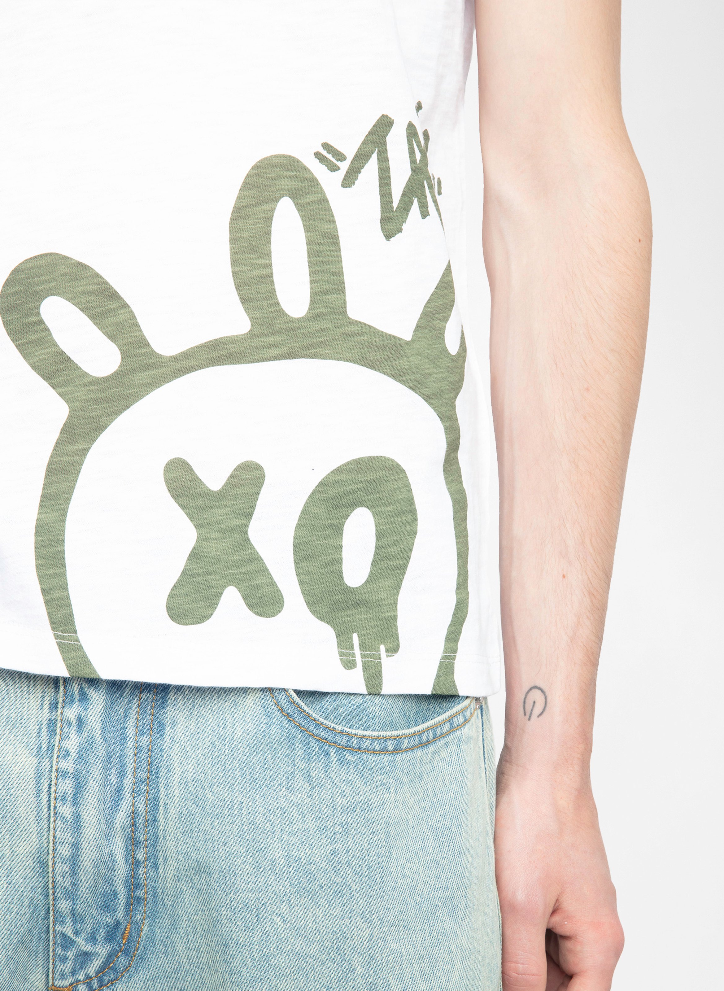 Tee-shirt col rond en coton ZADIG&amp;VOLTAIRE Blanc