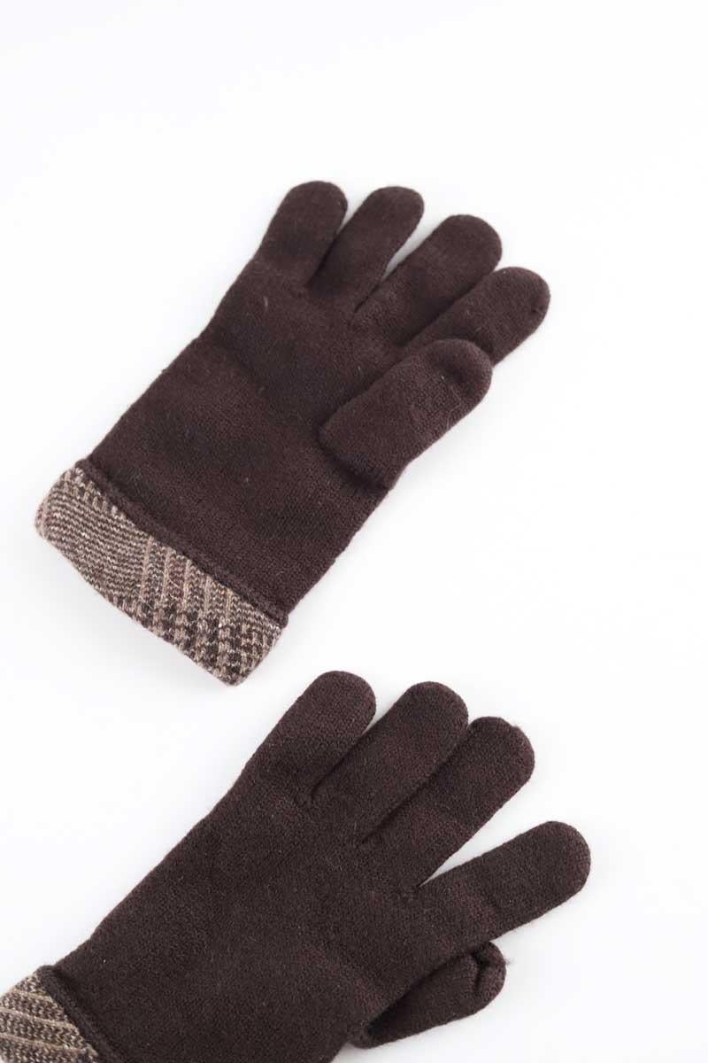 Gants en laine KENZO - SECONDE MAIN Brown