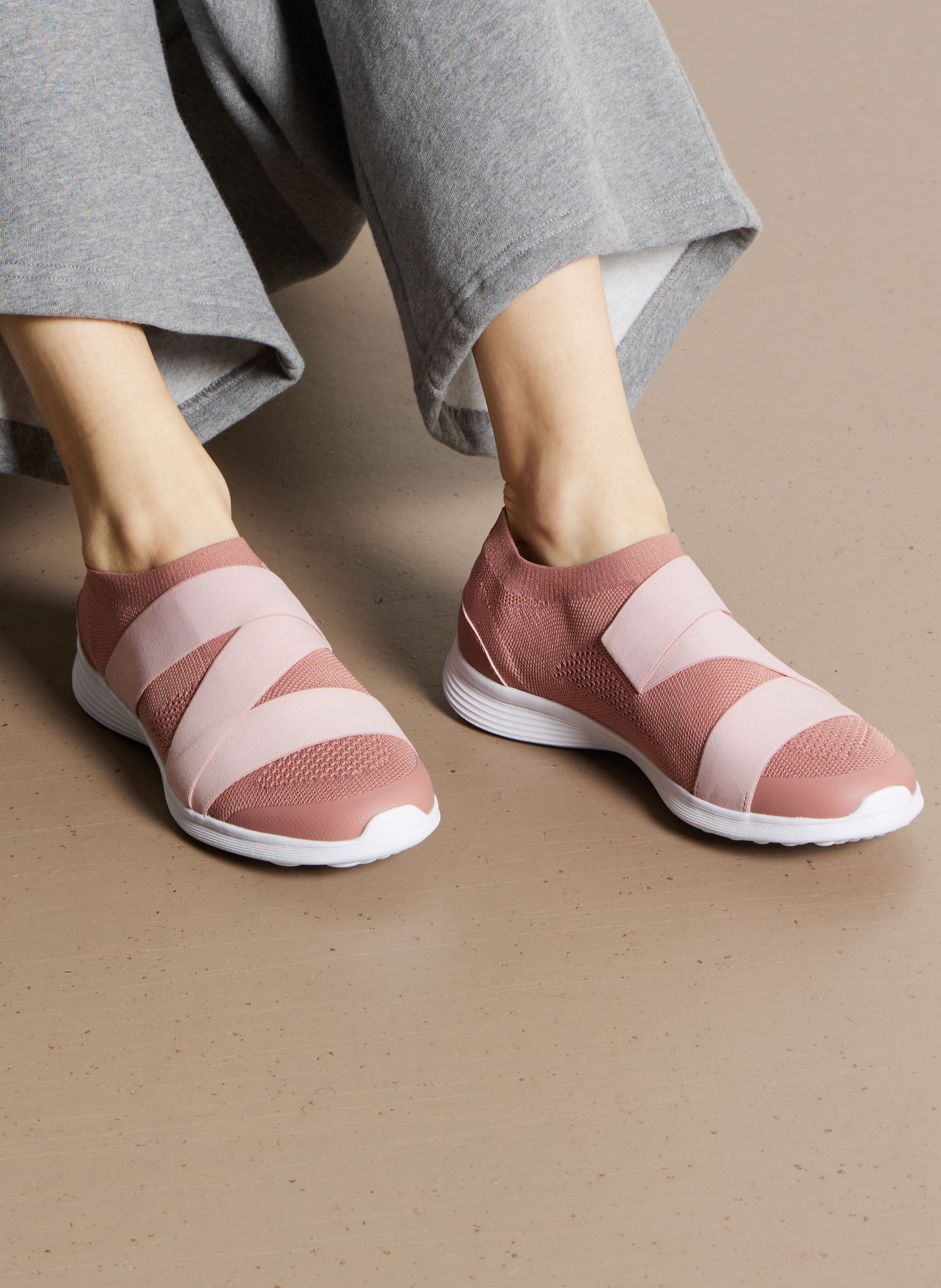 Stretch knit ribbon sneakers REPETTO Pink