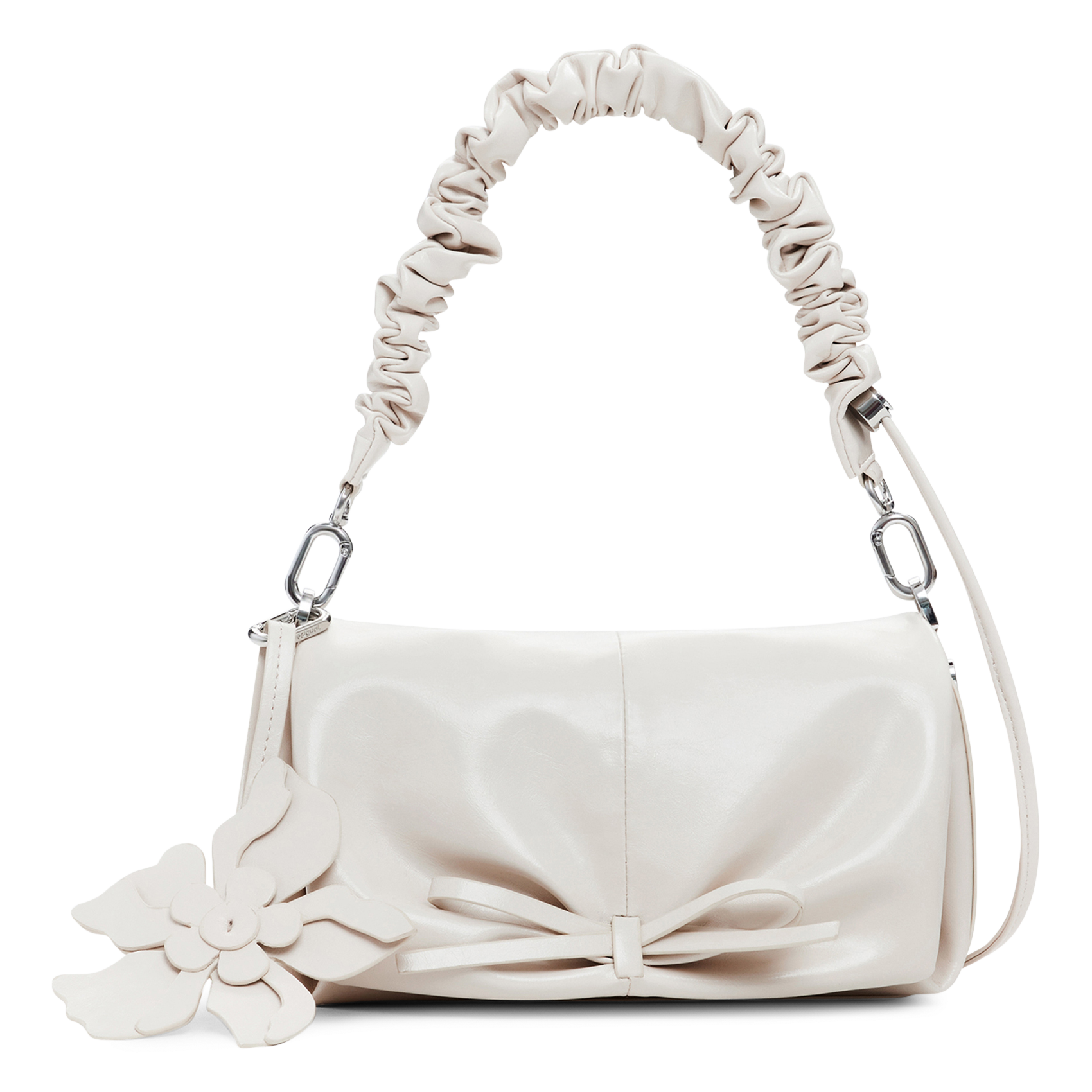 Glänzende Schultertasche DESIGUAL Weiss