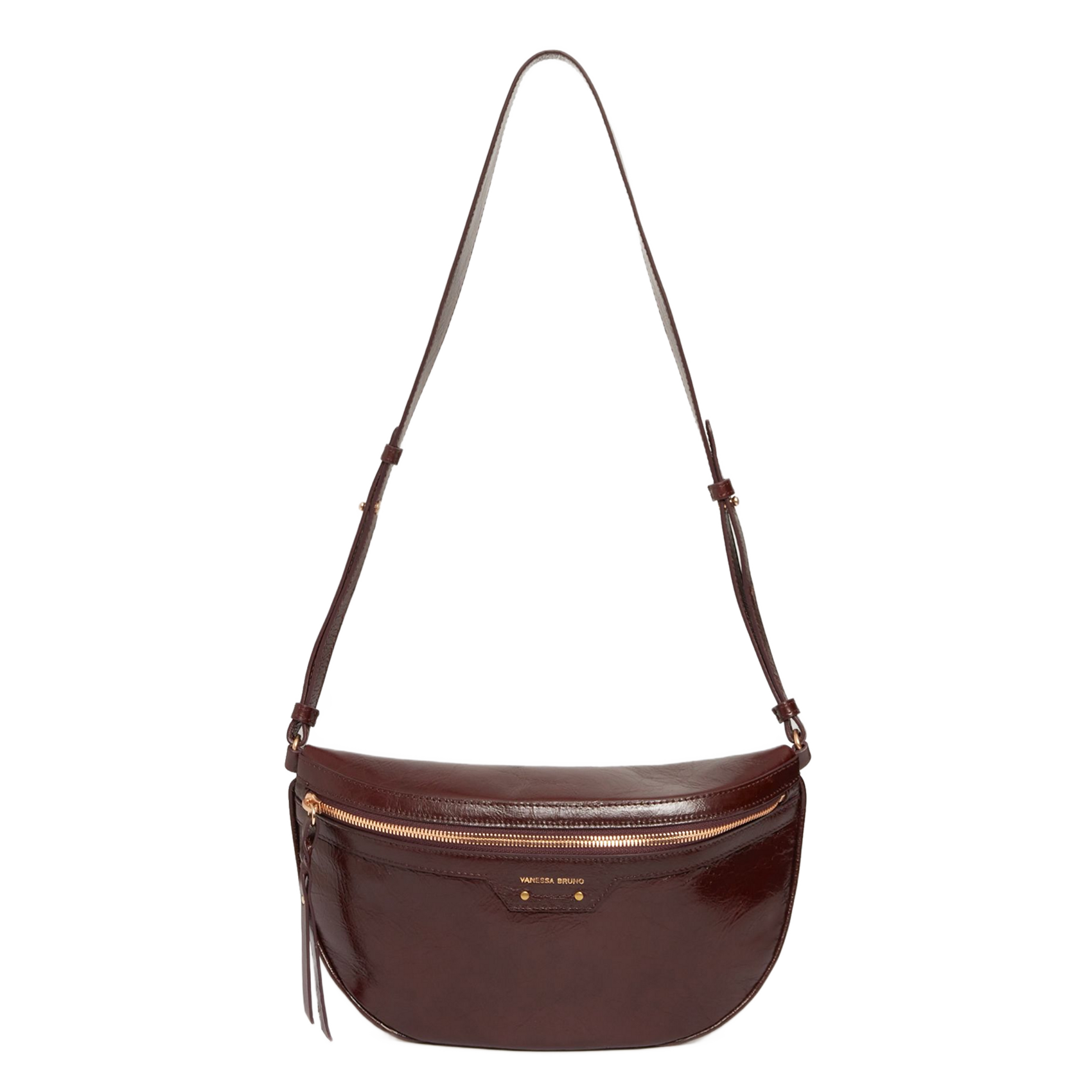 Leren clutch VANESSA BRUNO Bruin