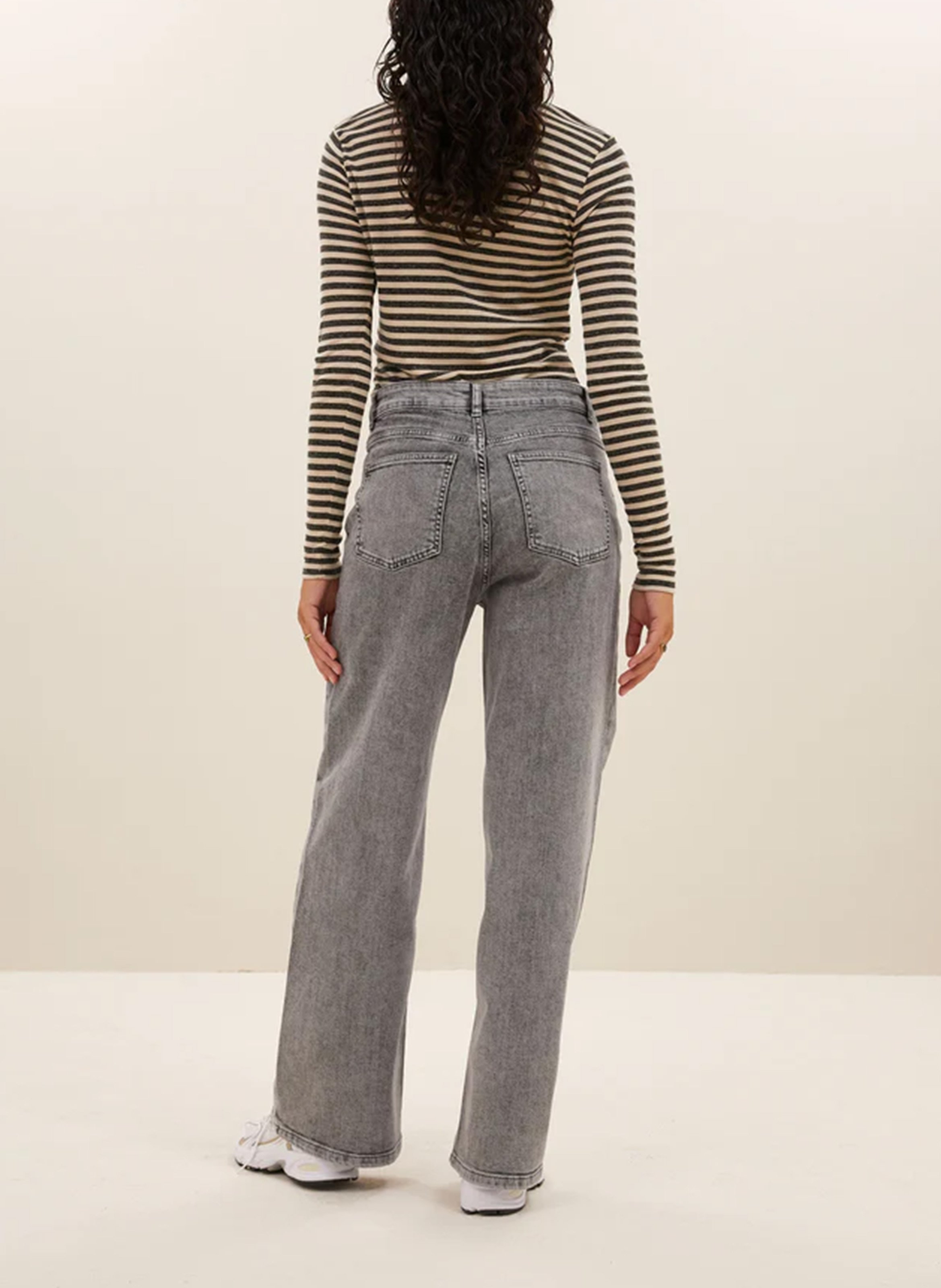 Tee-shirt ajusté à rayures BY BAR Noir