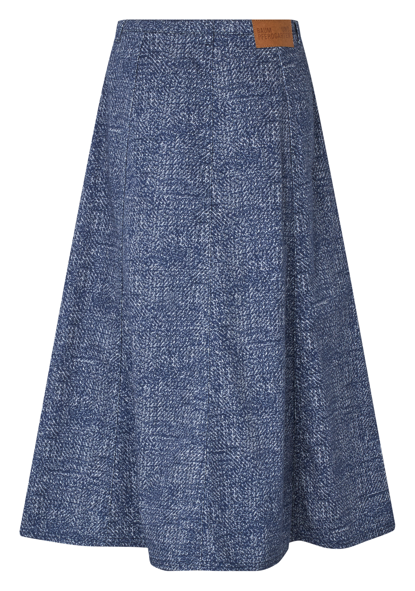 Jupe midi en coton bio mélangé BAUM UND PFERDGARTEN Bleu