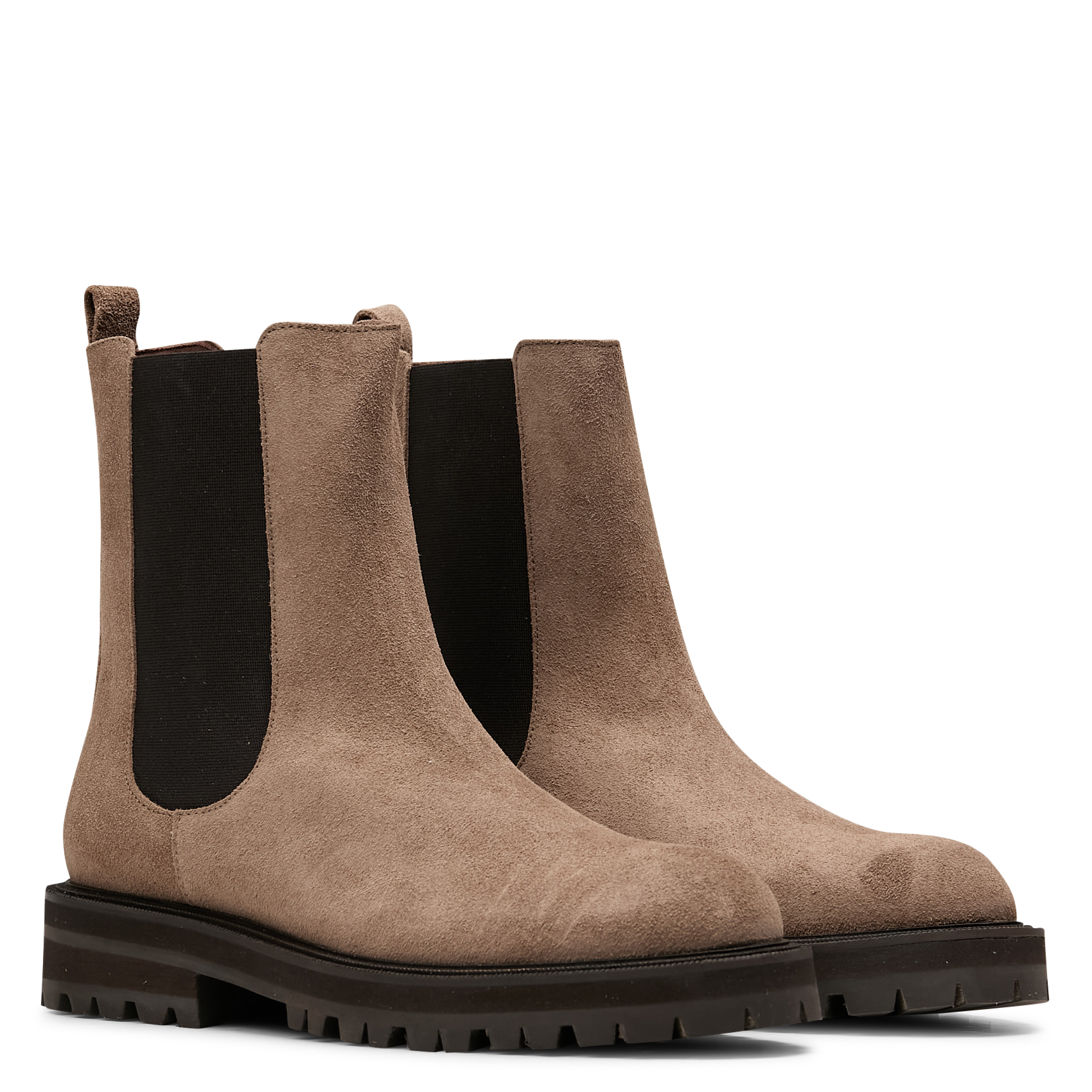 Bottines à enfiler en cuir suédé MAISON 123 Gris