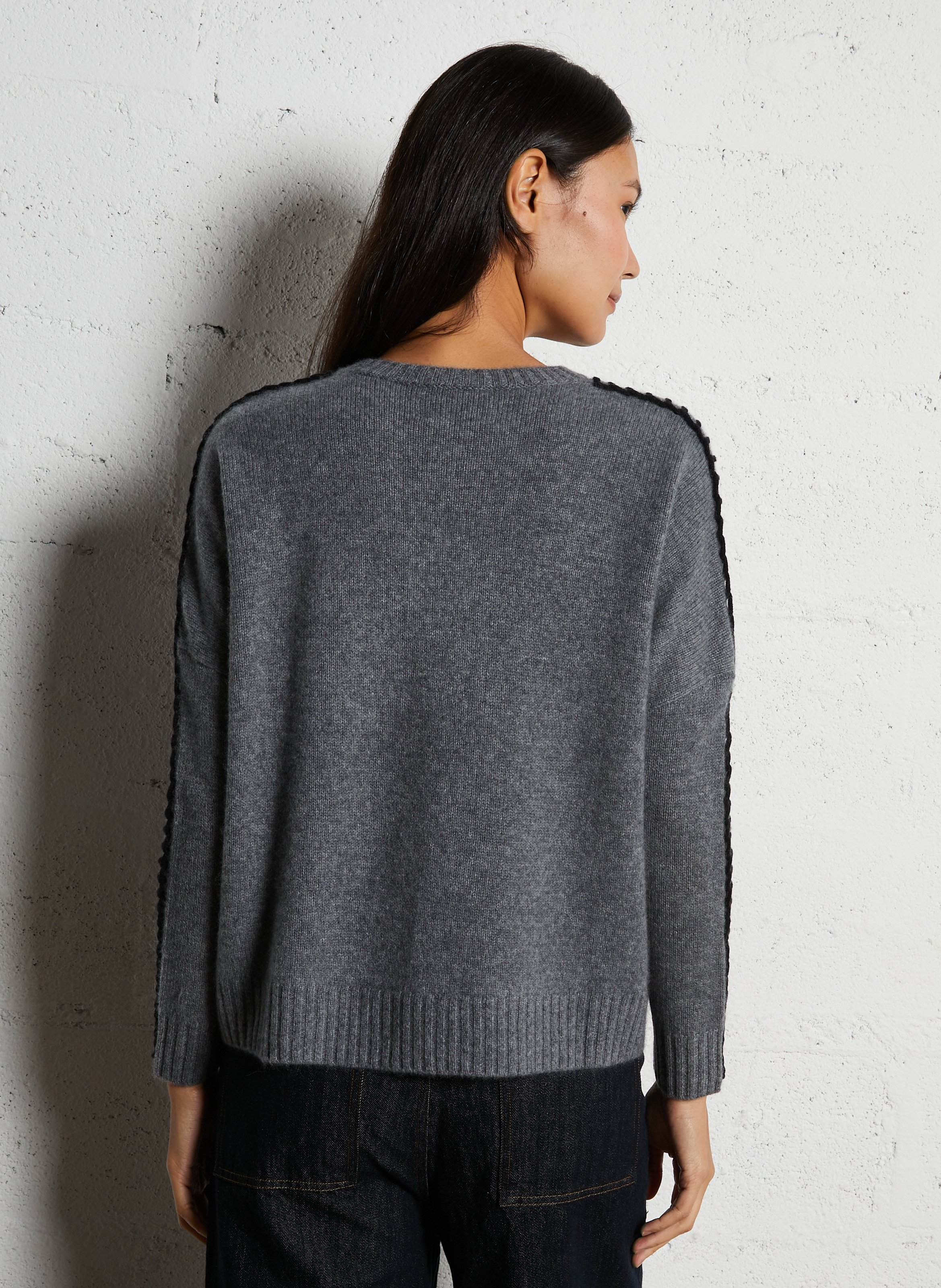 Rollkragenpullover aus Kaschmir KUJTEN Silber