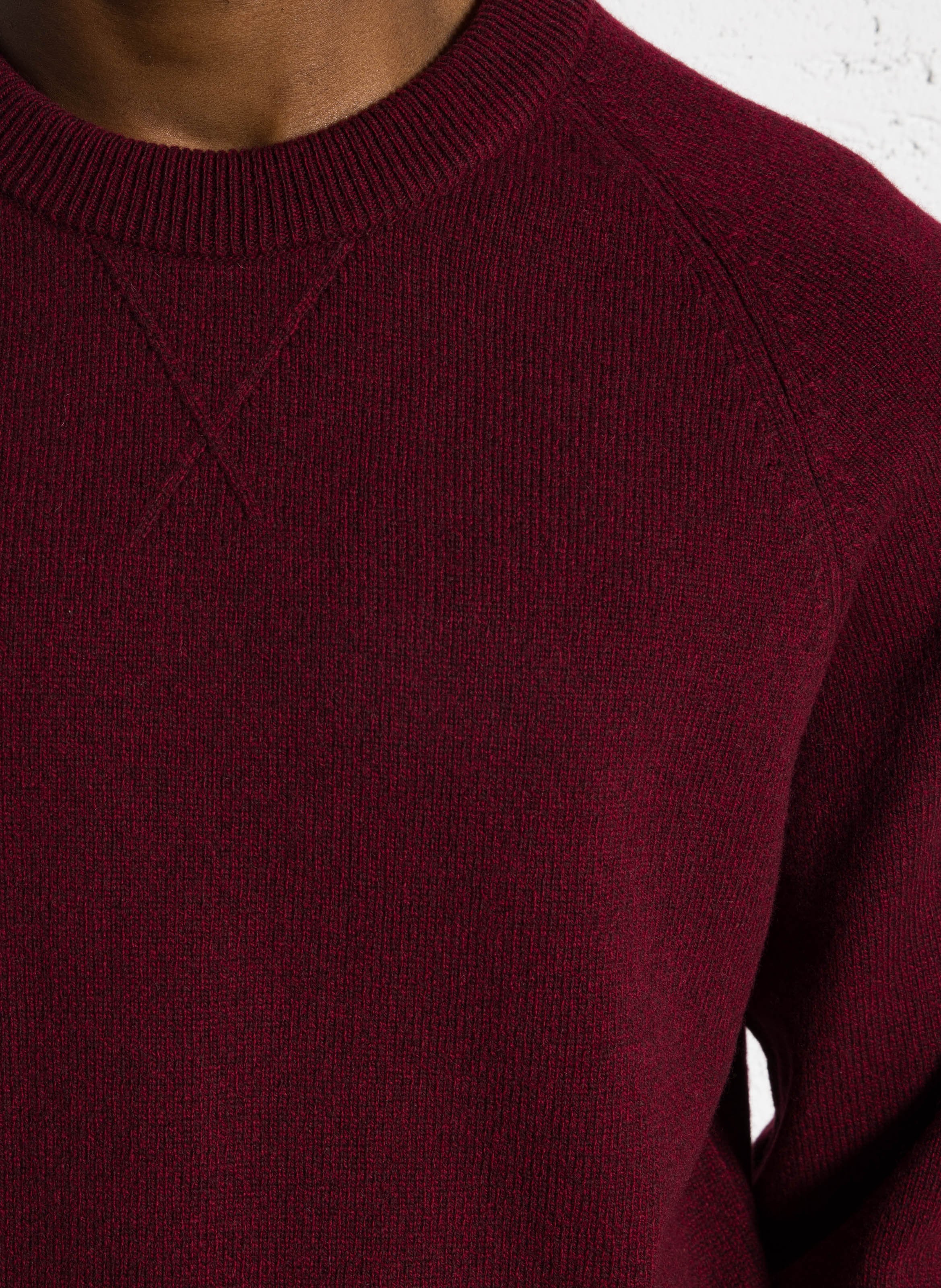 Straight round-neck merino wool sweater PAUL SMITH Red