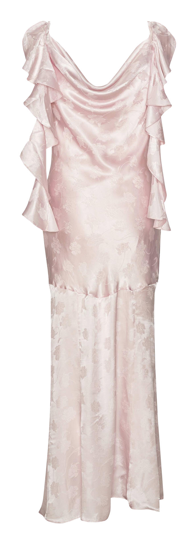 Floral Jacquard Maxi Dress ROTATE Purple