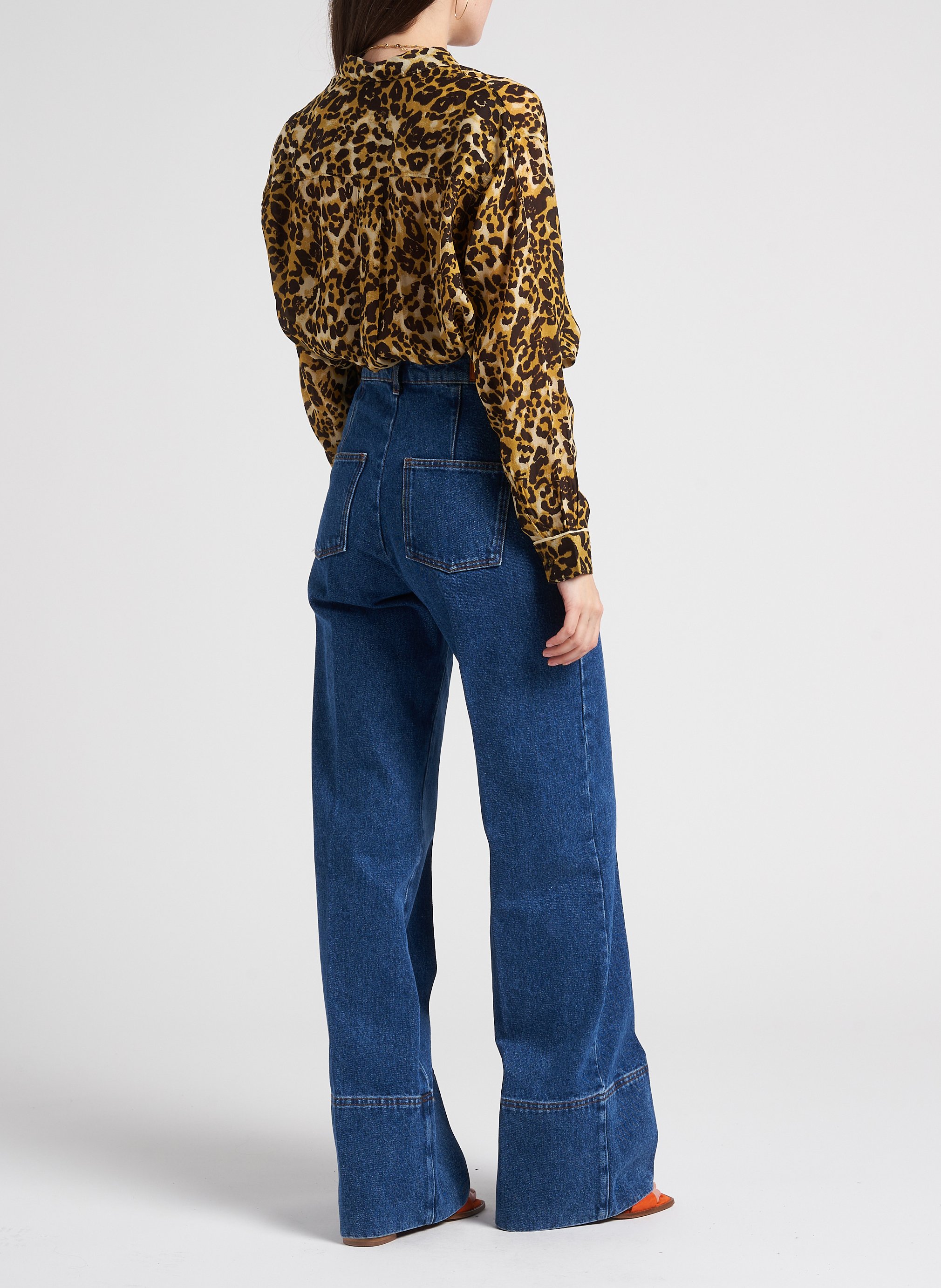 Chemise ample col classique SWILDENS Blanc