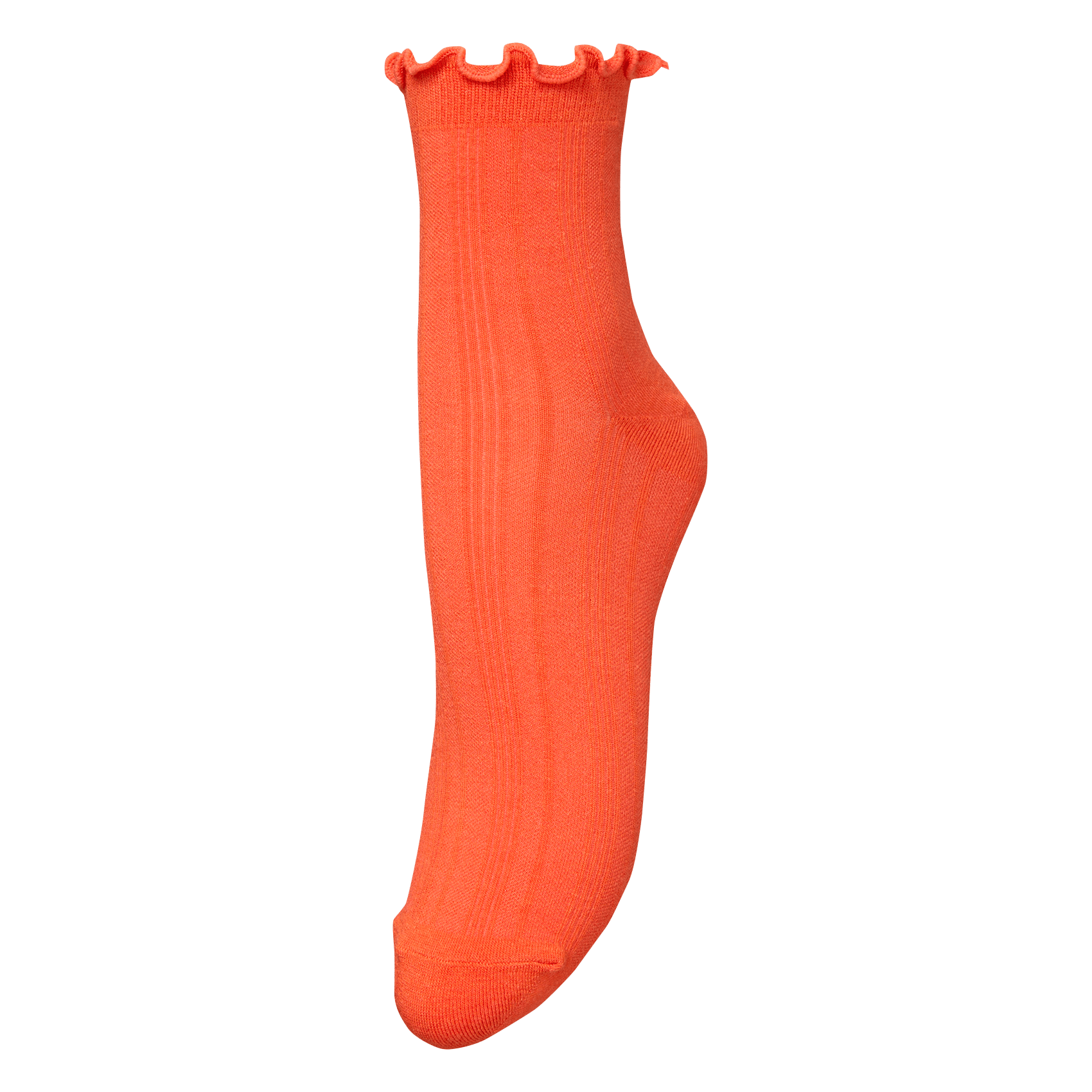 Scalloped socks BECKSONDERGAARD Red