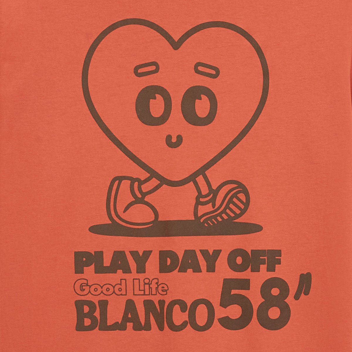 Round neck t-shirt in printed cotton jersey back SERGE BLANCO Orange