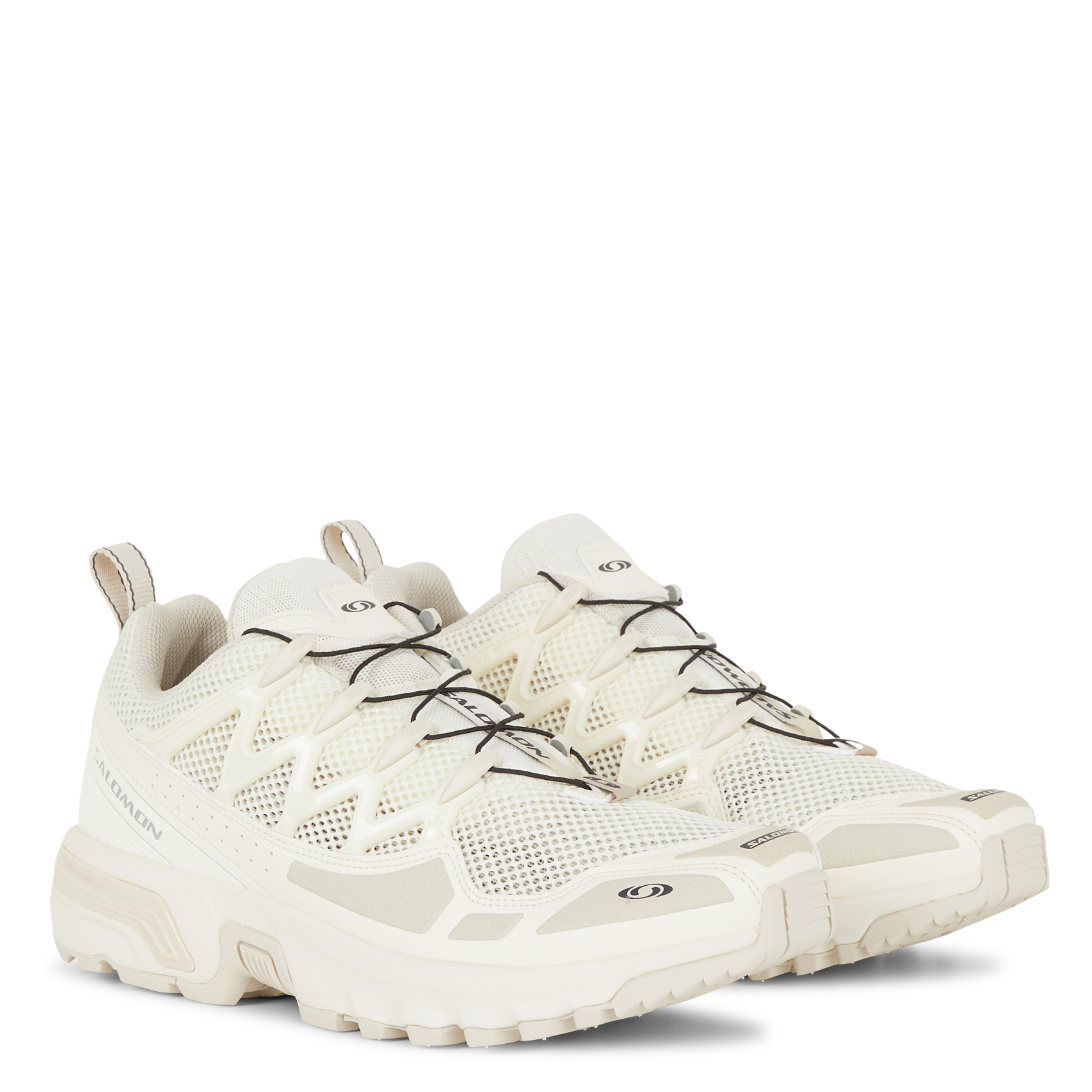 Baskets basses bi-matière Beige