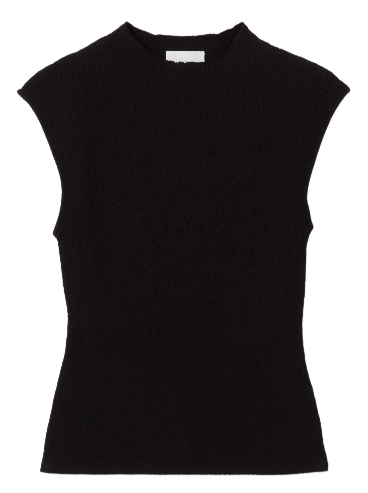 Pull ajusté sans manches uni CLAUDIE PIERLOT Noir