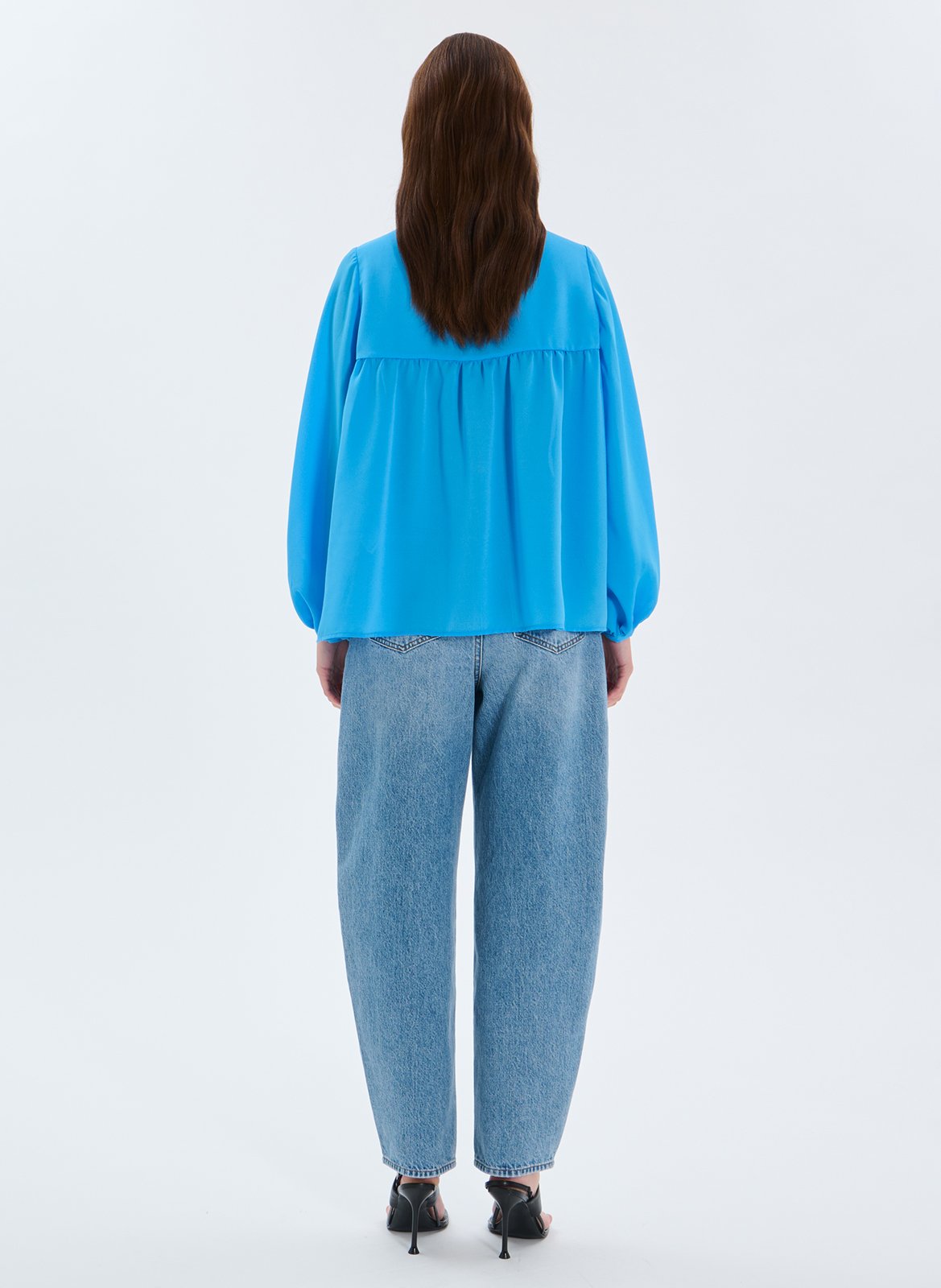 Flowy oversized blouse ZAPA Blue