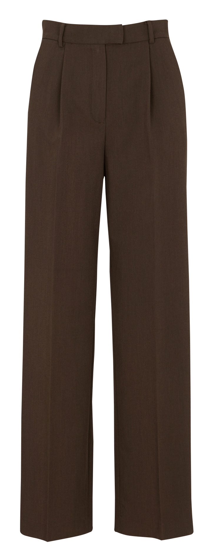 Rechte broek met plooien in effen kleur KOOKAI Kaki