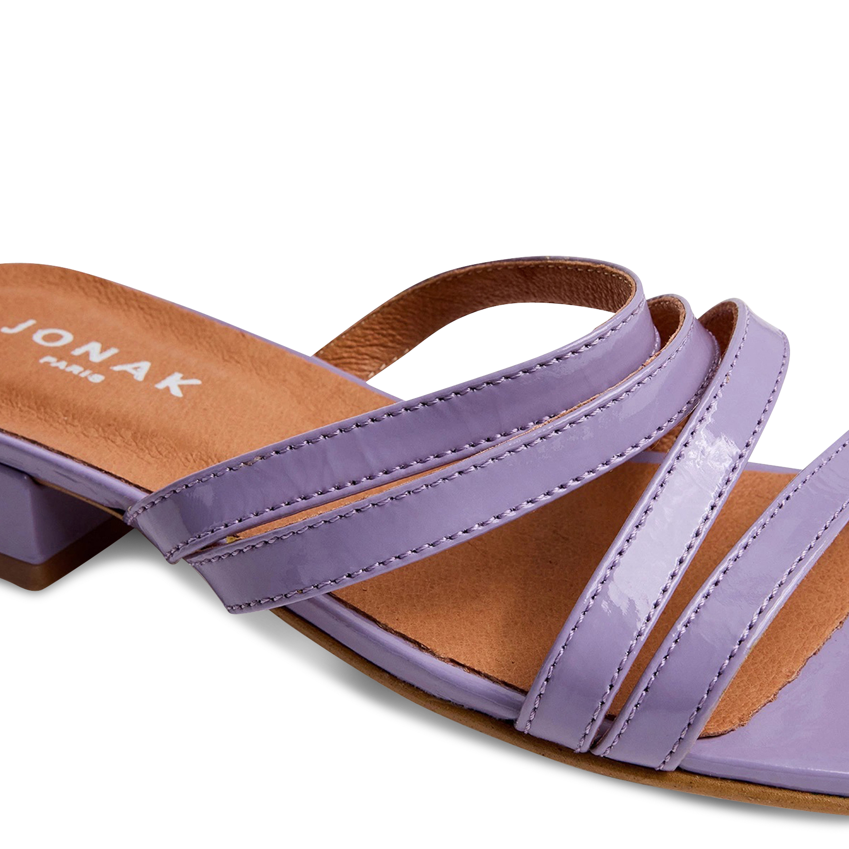 Sandales hautes en cuir JONAK Violet