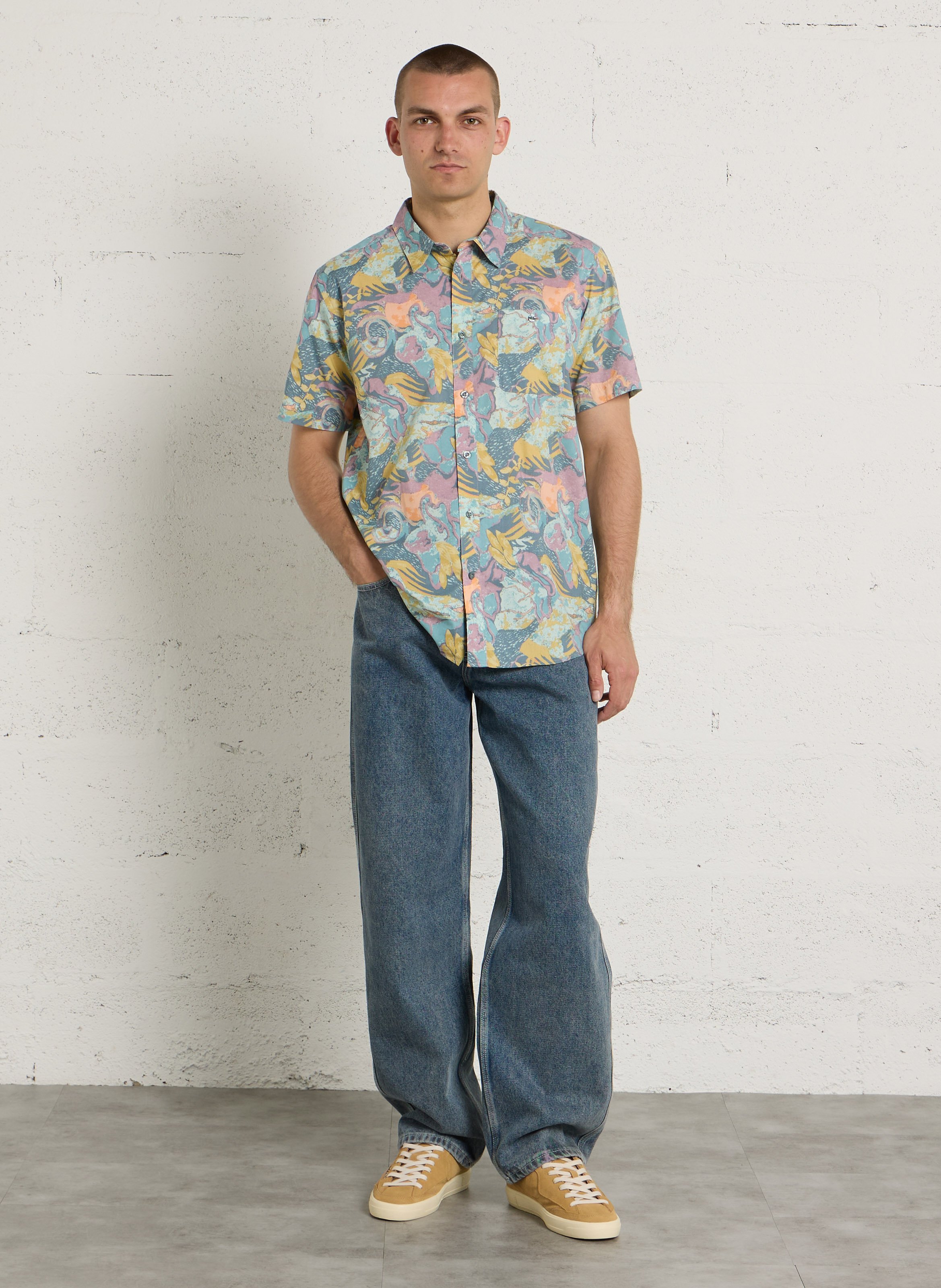 Chemise regular-fit imprimée en coton bio mélangé PATAGONIA Multicolore