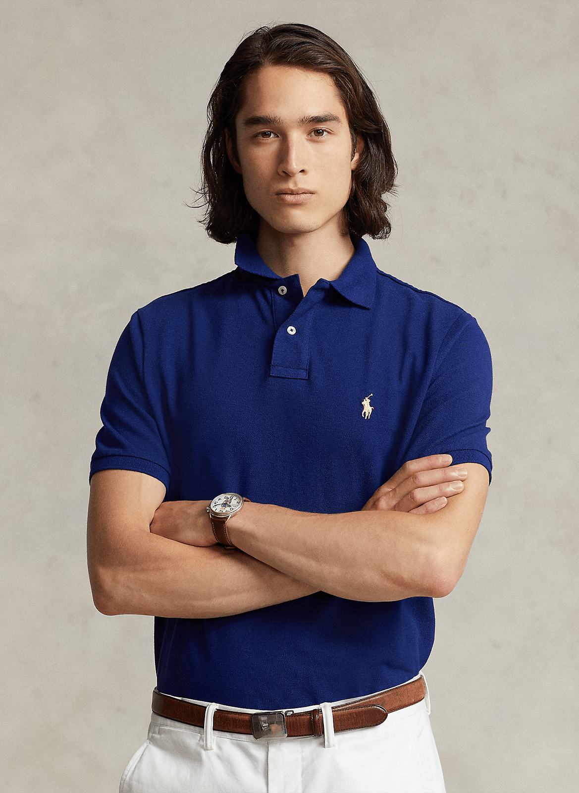 Effen, slim-fit polo van piquékatoen POLO RALPH LAUREN