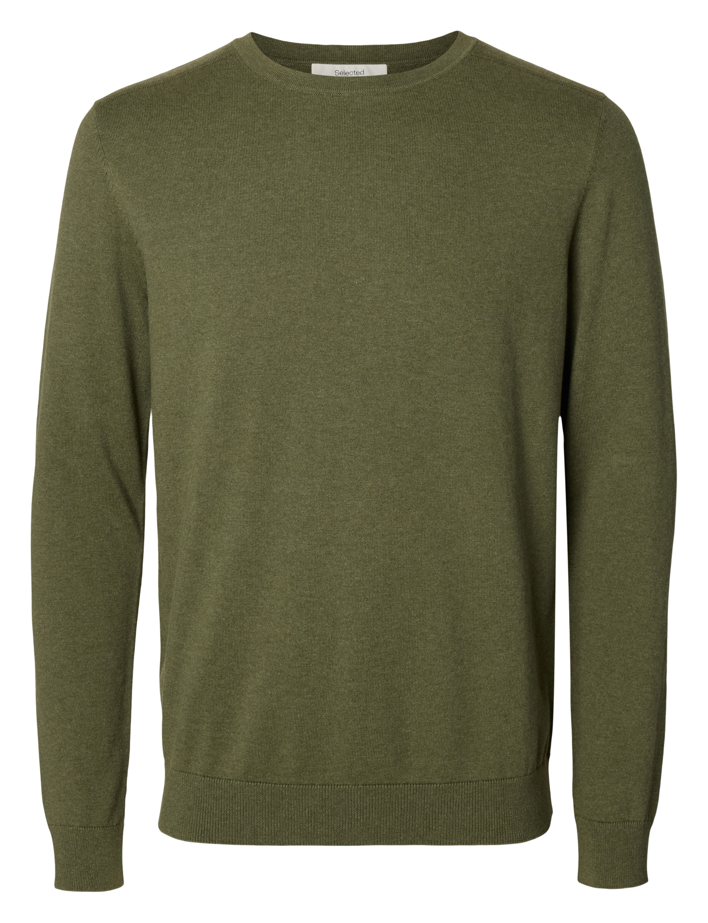 Baumwollpullover SELECTED Grun