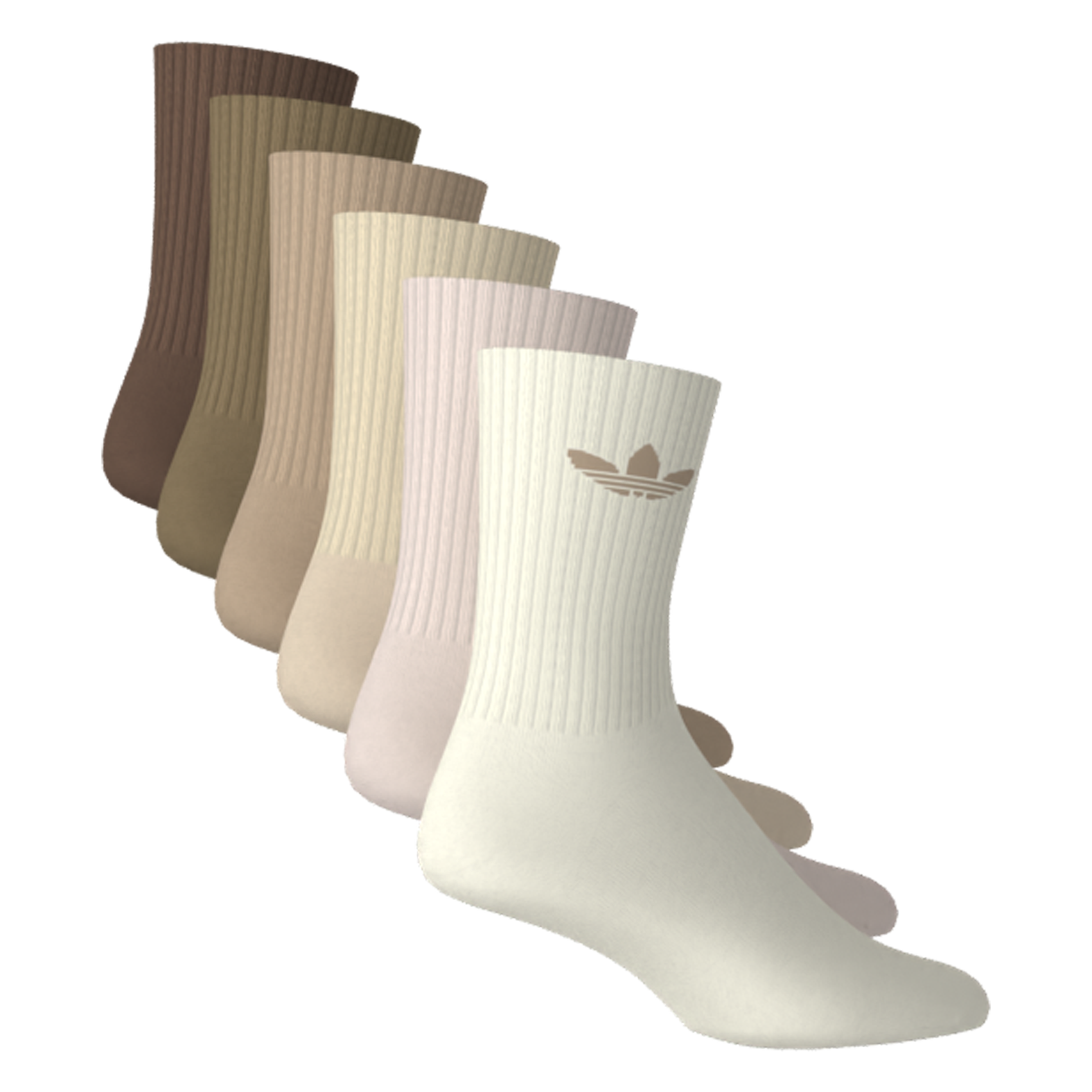 Pack of 6 pairs of cotton-blend socks ADIDAS White