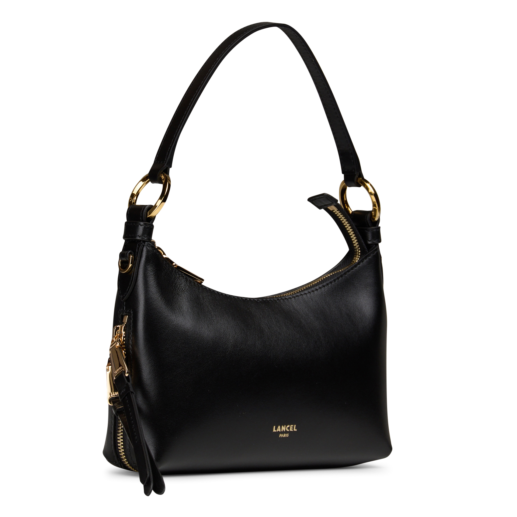 Leather hobo bag LANCEL Black