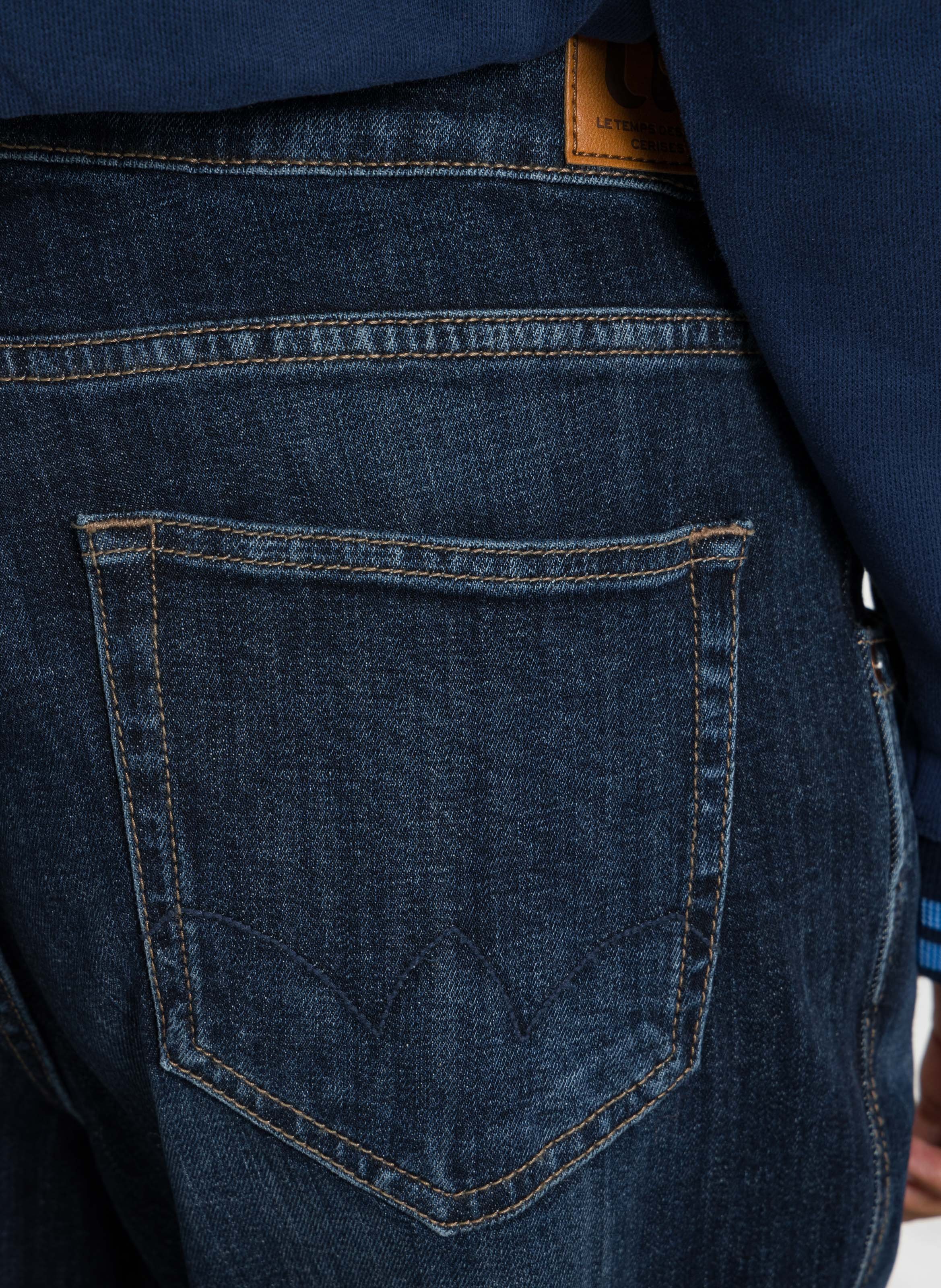 Straight Cut Jeans aus Baumwoll-Mix LE TEMPS DES CERISES Blau