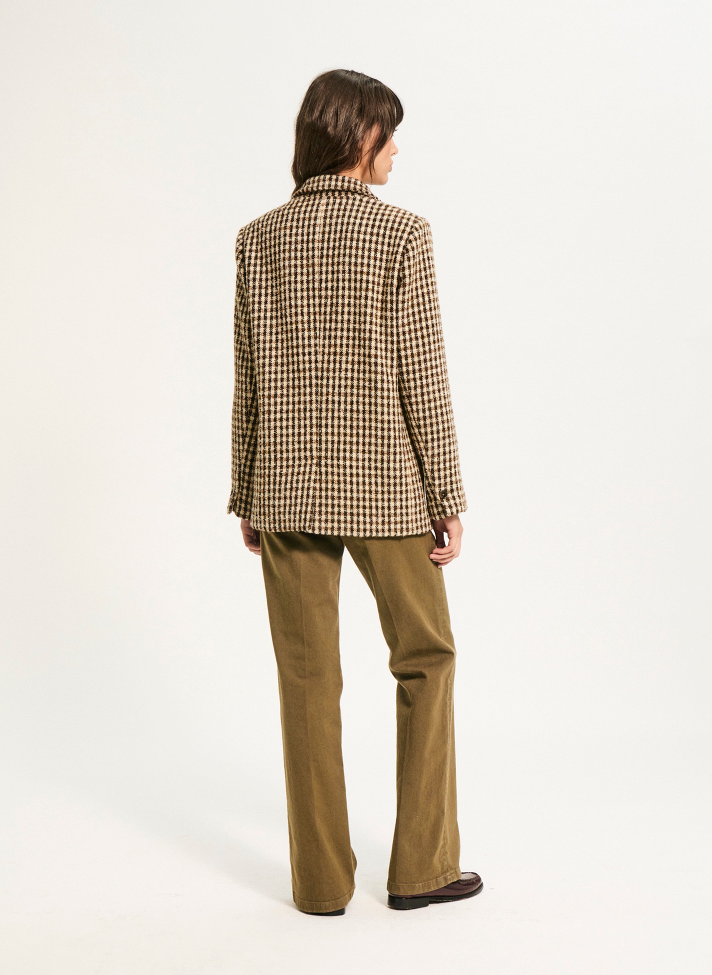 Checked tailored jacket PABLO Brown